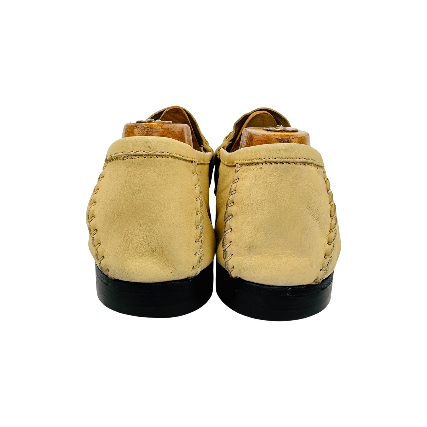 Gucci Gigi Beige Leather Loafers (Size 42.5/43)