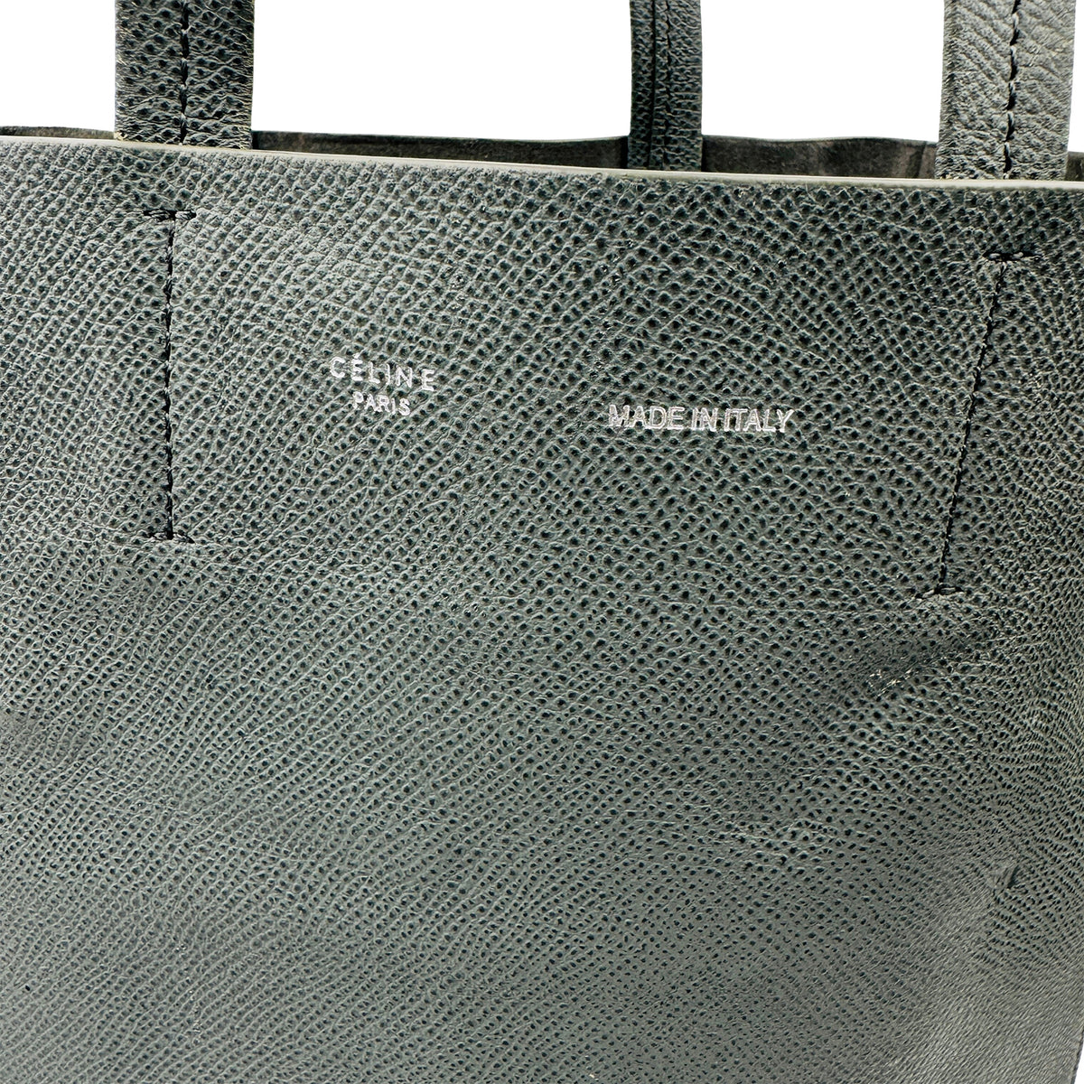 Celine Small Vertical Cabas Sage Green Tote Bag