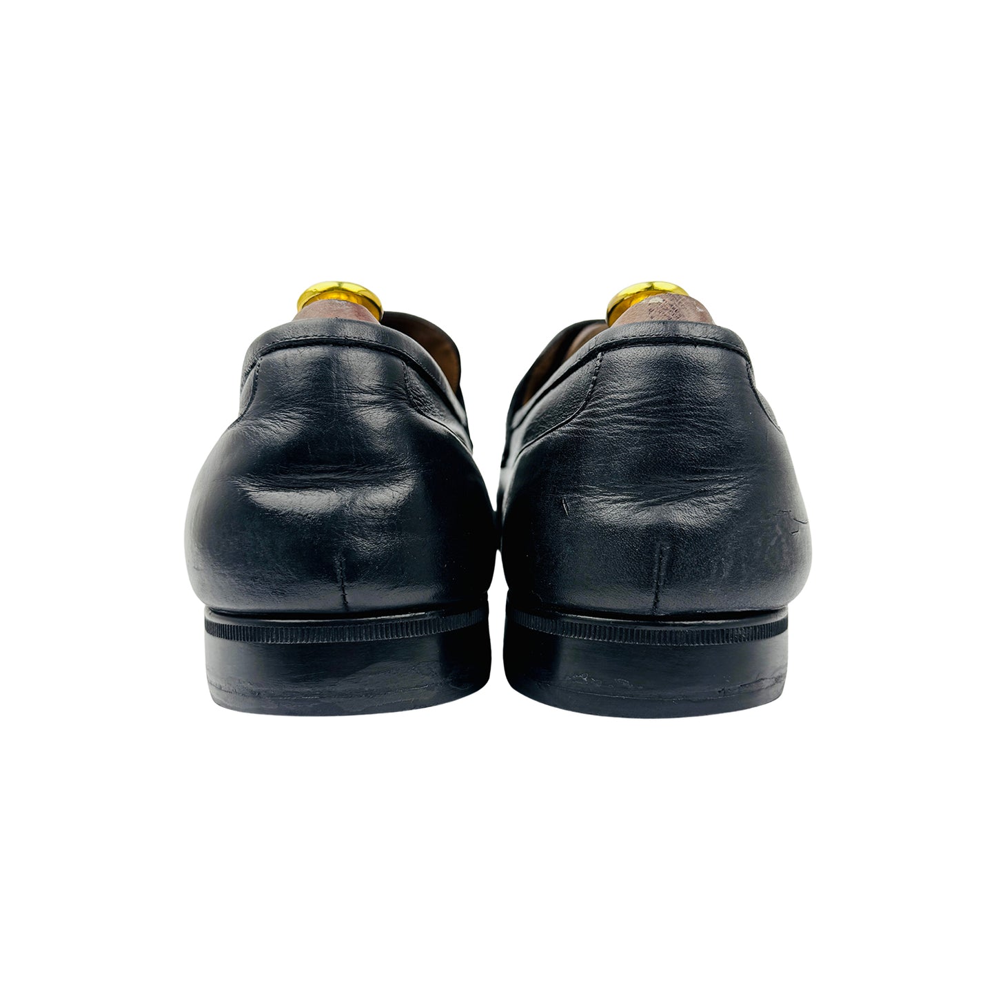 Gucci Men's Black Leather Loafers (Size 44.5) - 189995