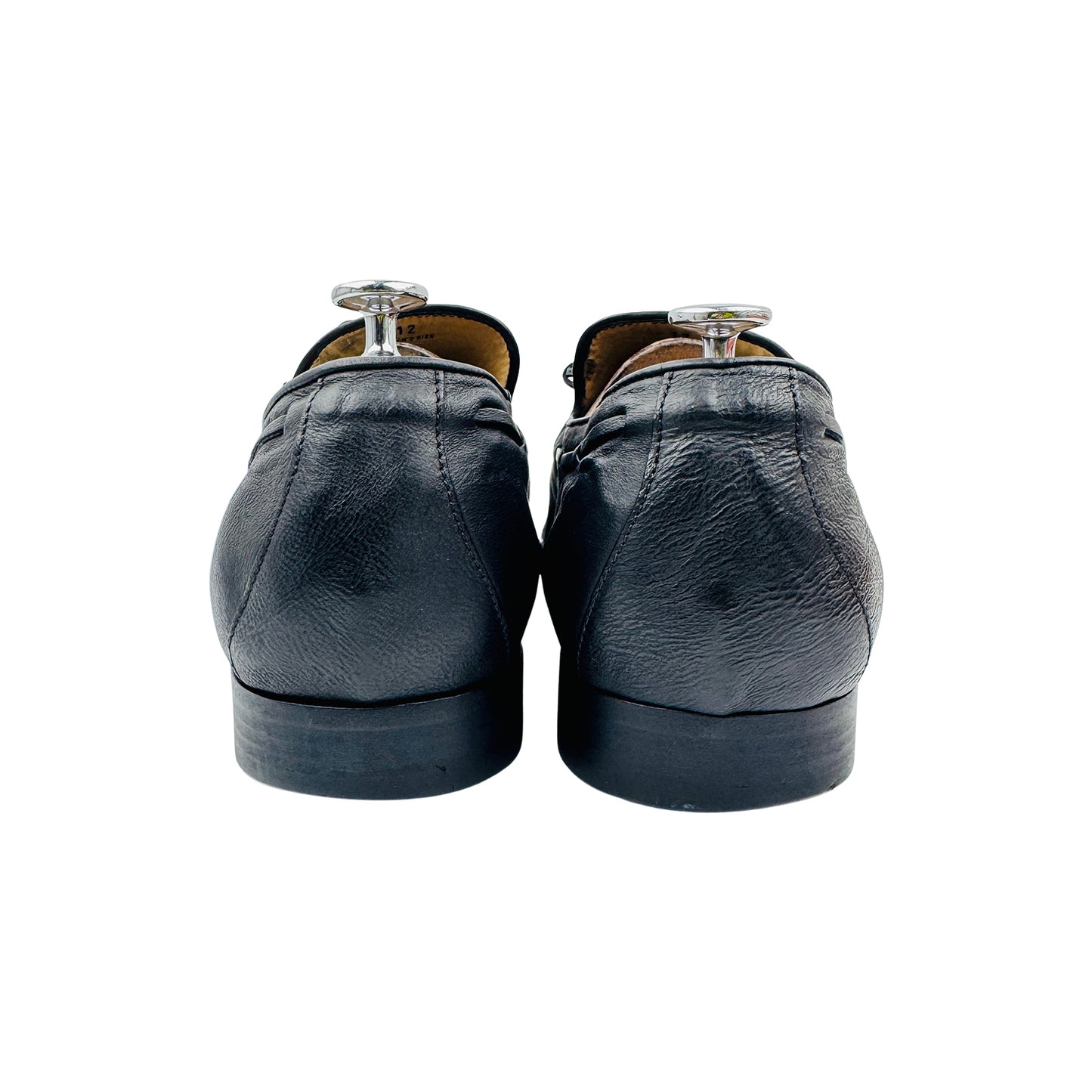 Tod's Men's Black Leather Tie Loafers (Size 45)