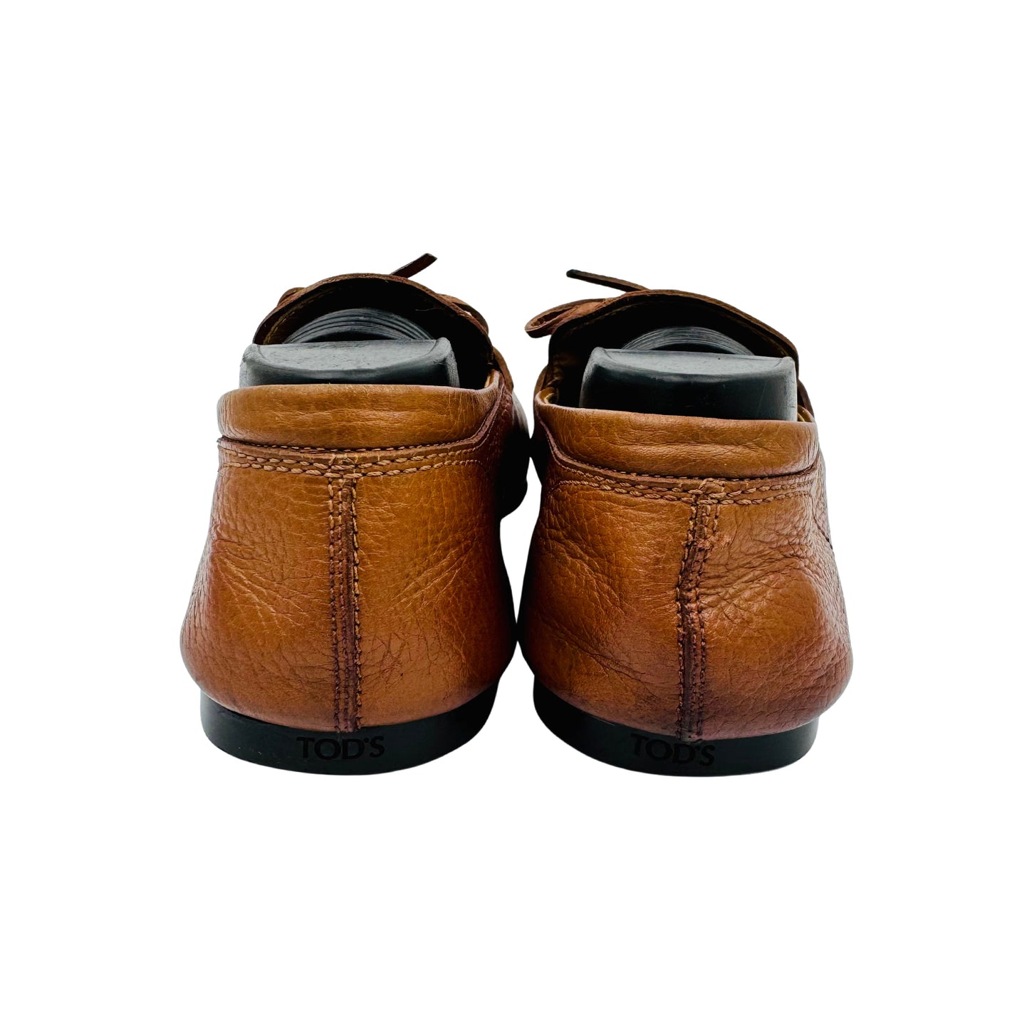 Tod's Men's Brown Pebbled Leather Loafers (Size 41)