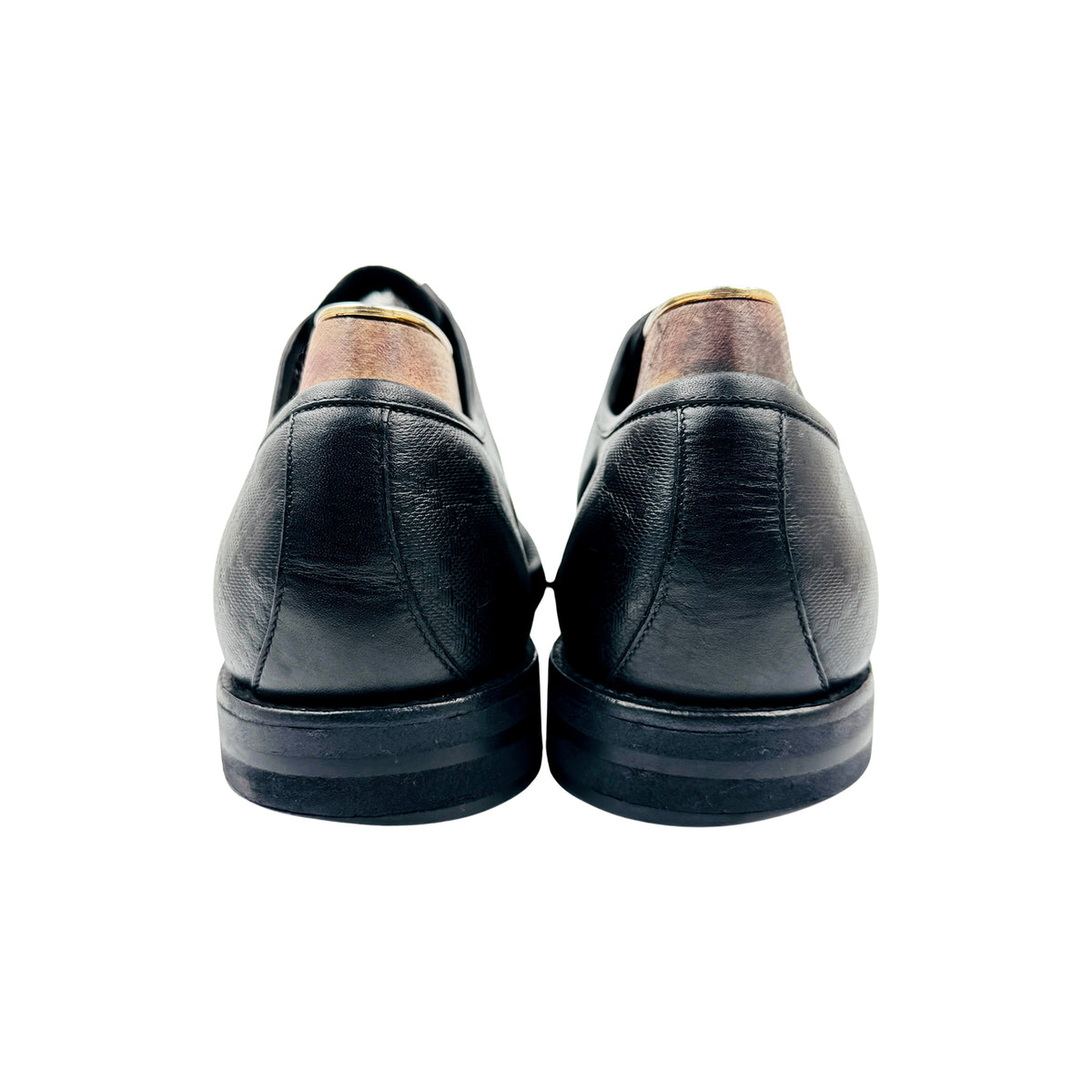 Gucci Diamante Black Leather Derby Shoes (Size 43.5)