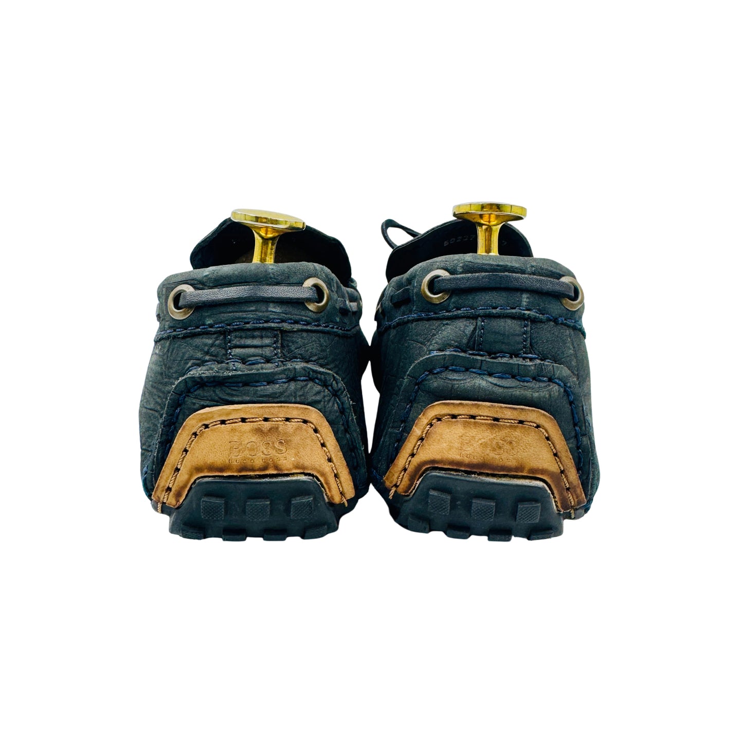 Hugo Boss Men's Croc-Embossed Leather Loafers (Size 42)