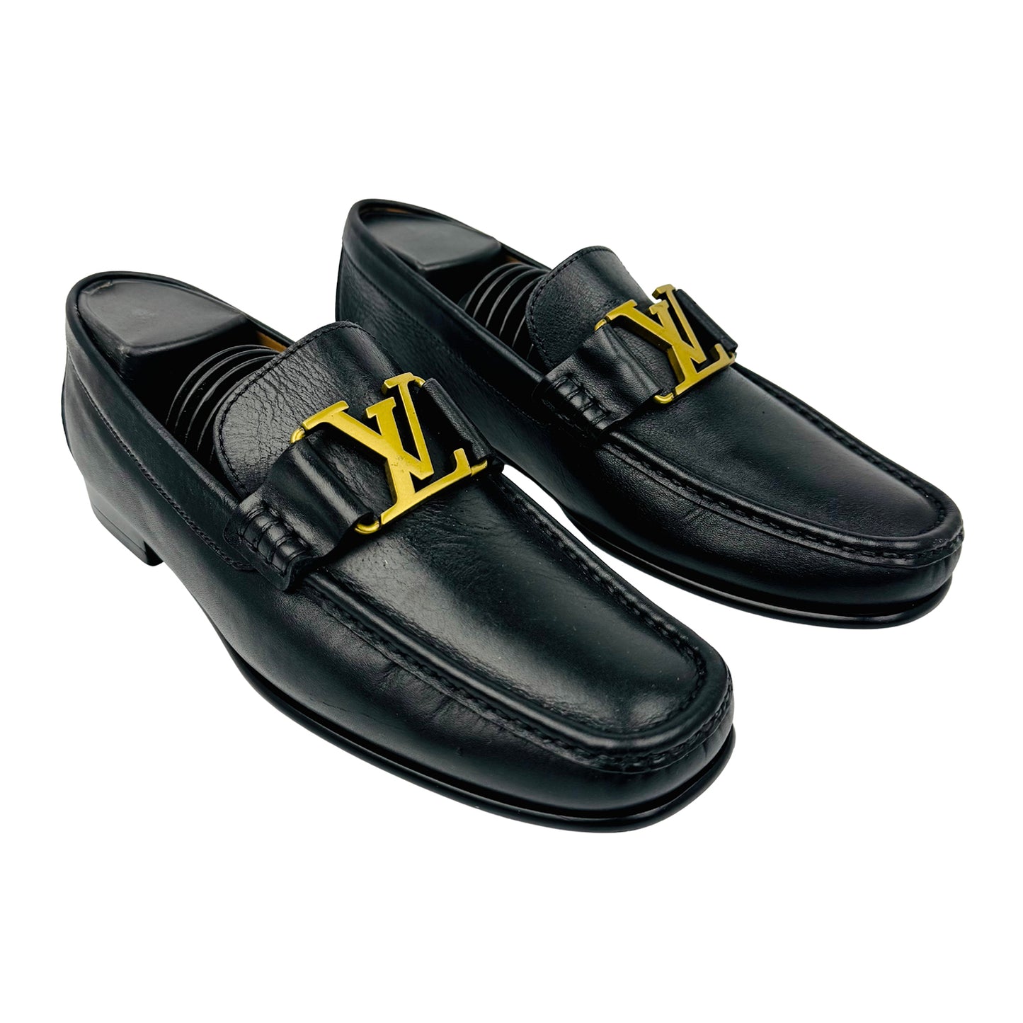 Louis Vuitton Montaigne LV Logo Black Loafer (Size 41/41.5)