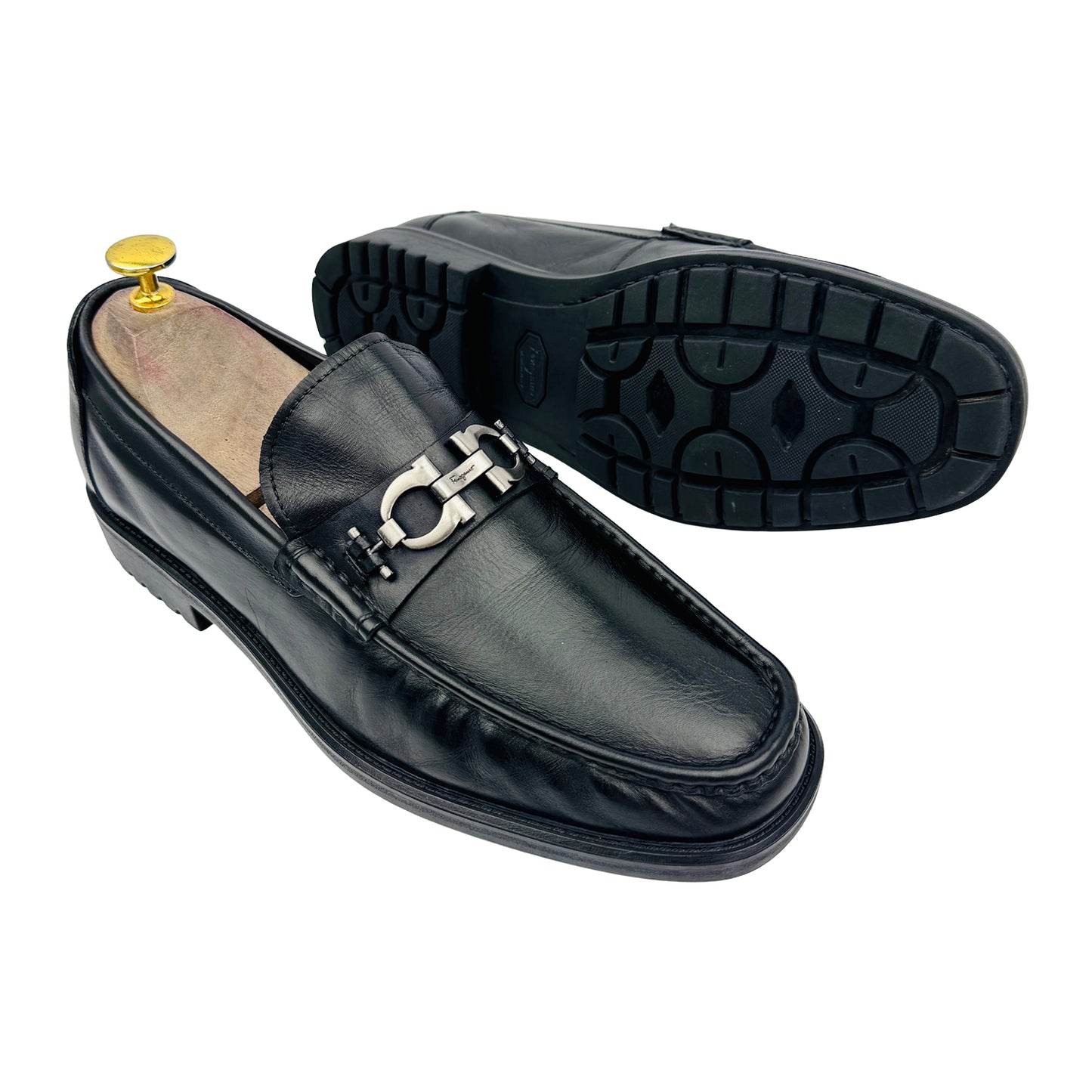 Salvatore Ferragamo Men's Gancini Ornament Loafers (Size 41/41.5)