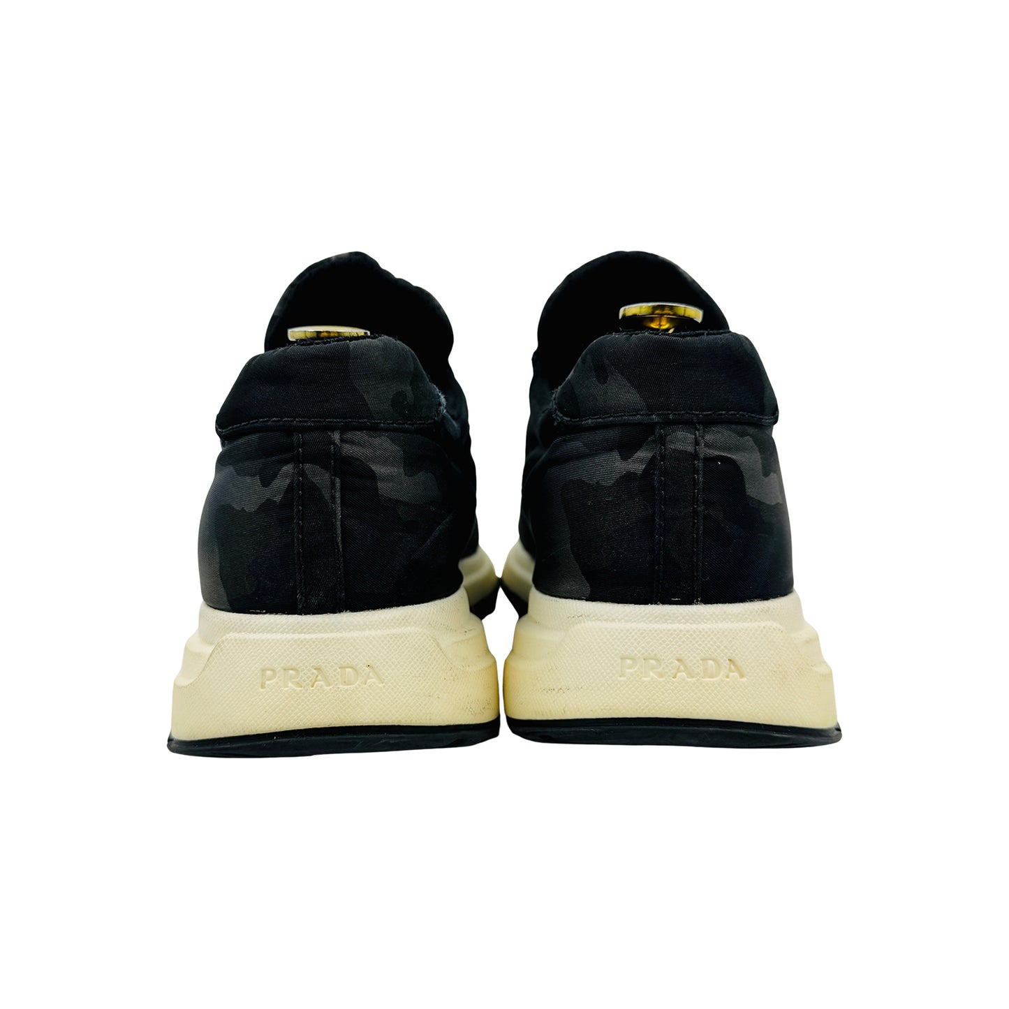 Prada Camouflage Nylon Black Sneakers (Size 41/41.5)