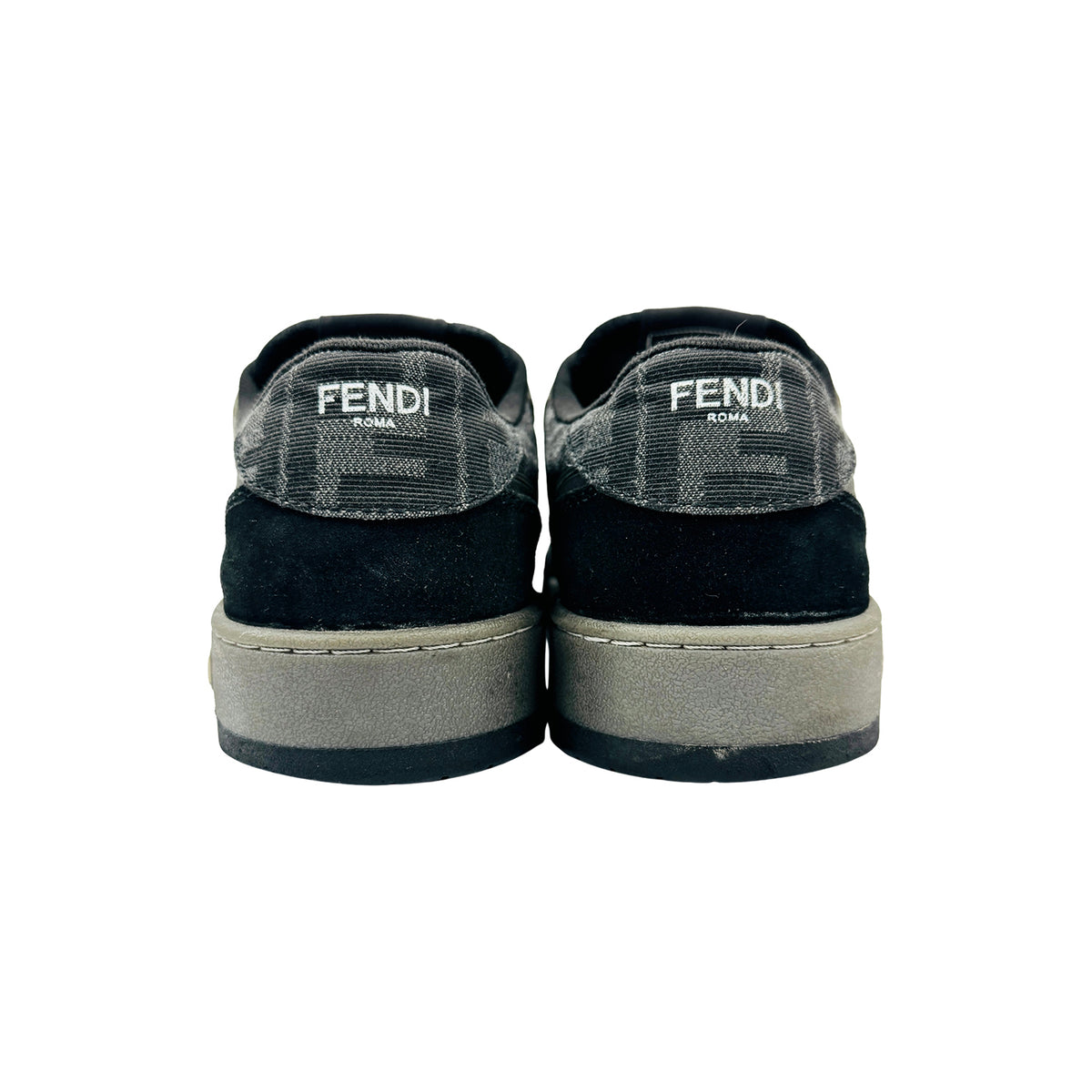 Fendi Match Black Suede Low Top Sneakers (Size 41)