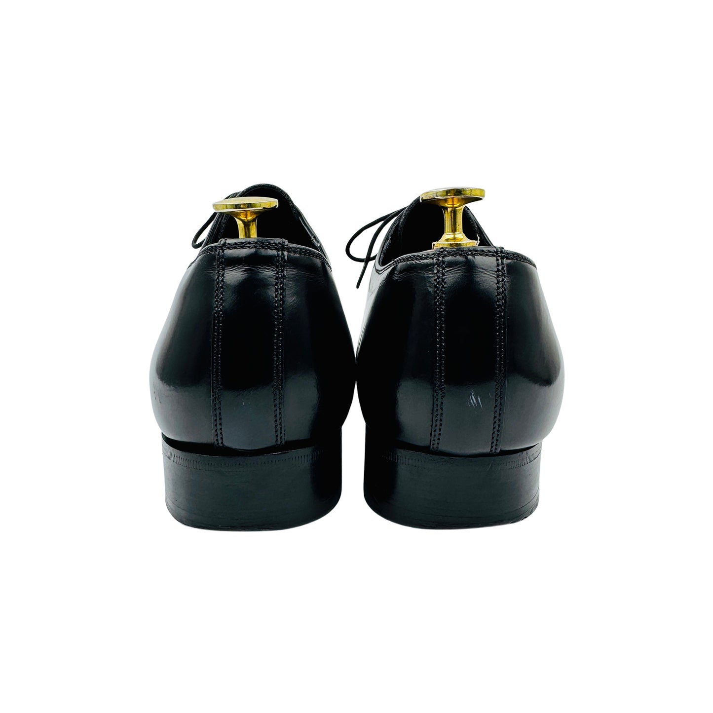 Dior Men's Black Wholecut Leather Oxfords (Size 42)