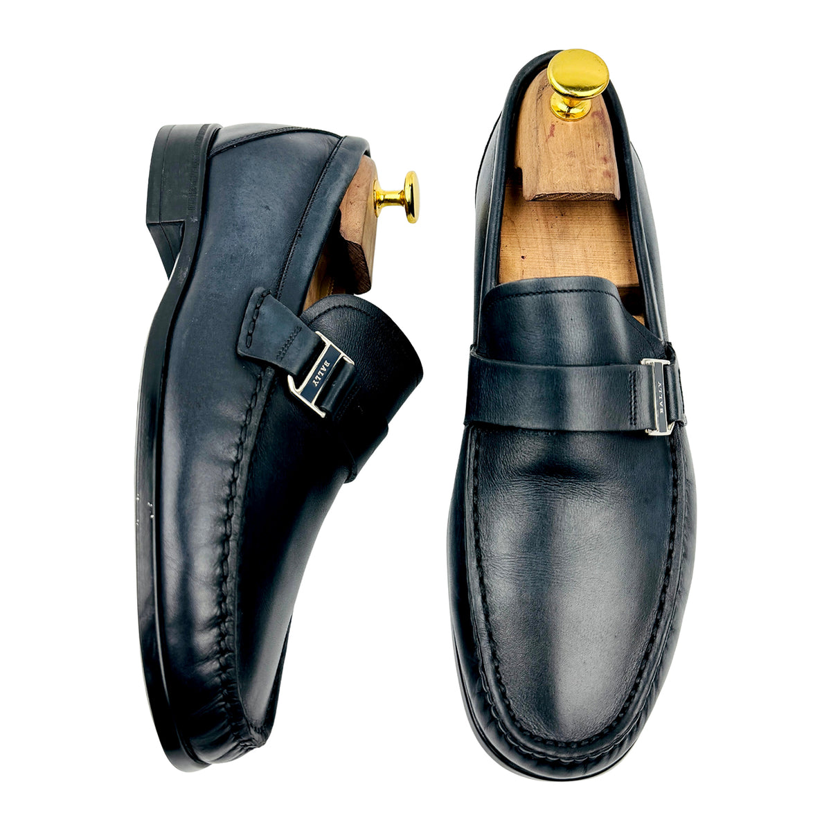 Bally Tedor Black Leather Loafers (Size 39/39.5)