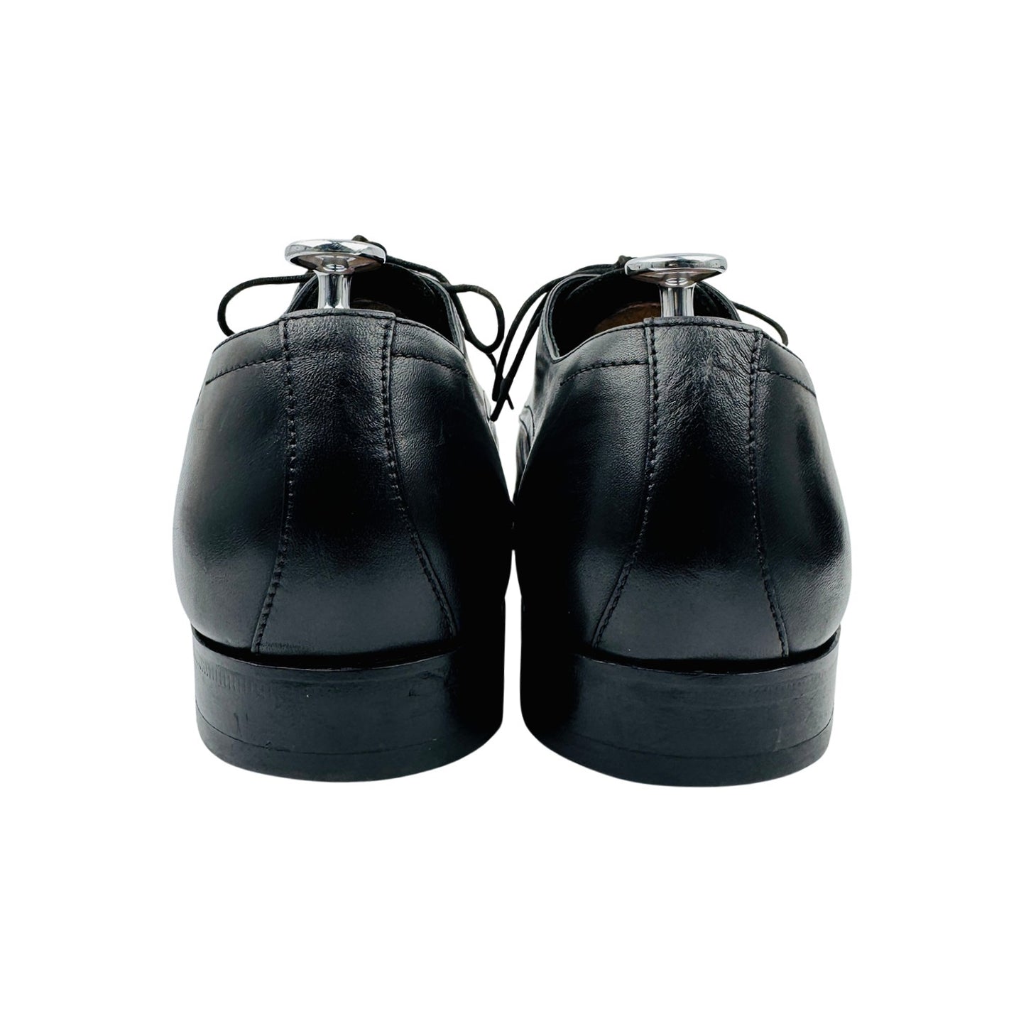 Hugo Boss Men's Black Leather Derby Shoes (Size 44.5) - 50190694