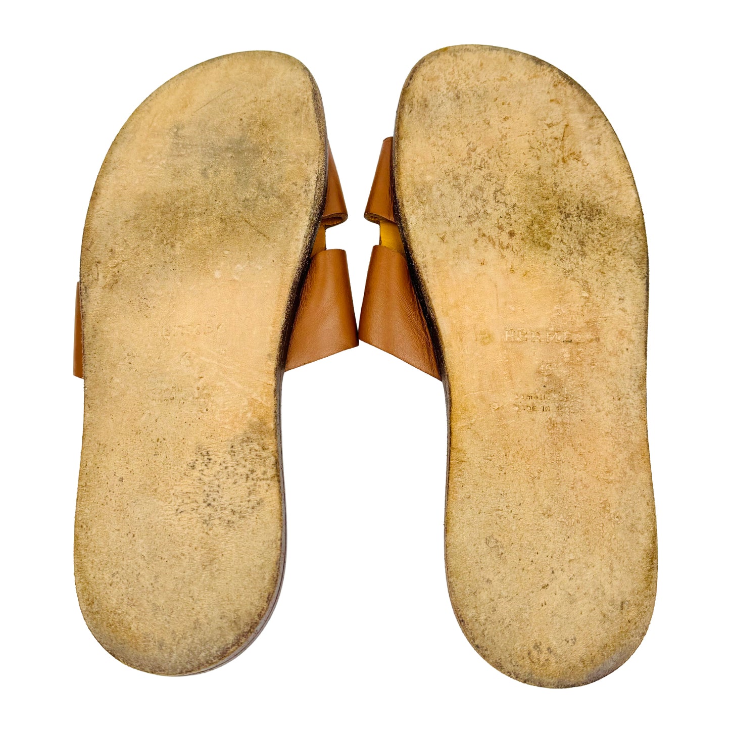 Hermès Men's Izmir Brown Sandal Slippers (Size 45)