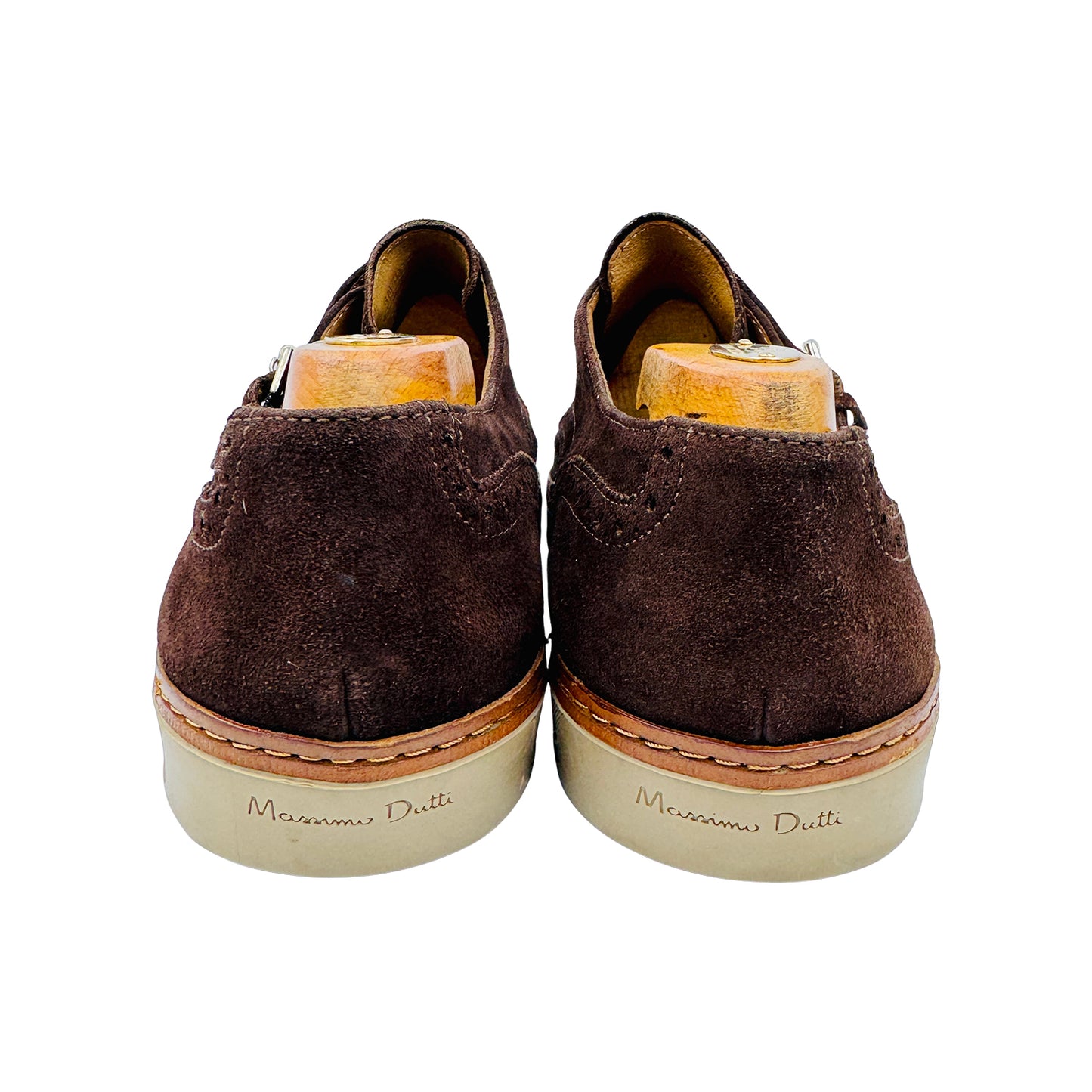 Massimo Dutti Suede Double-Monk Brown Sneakers (Size 43)
