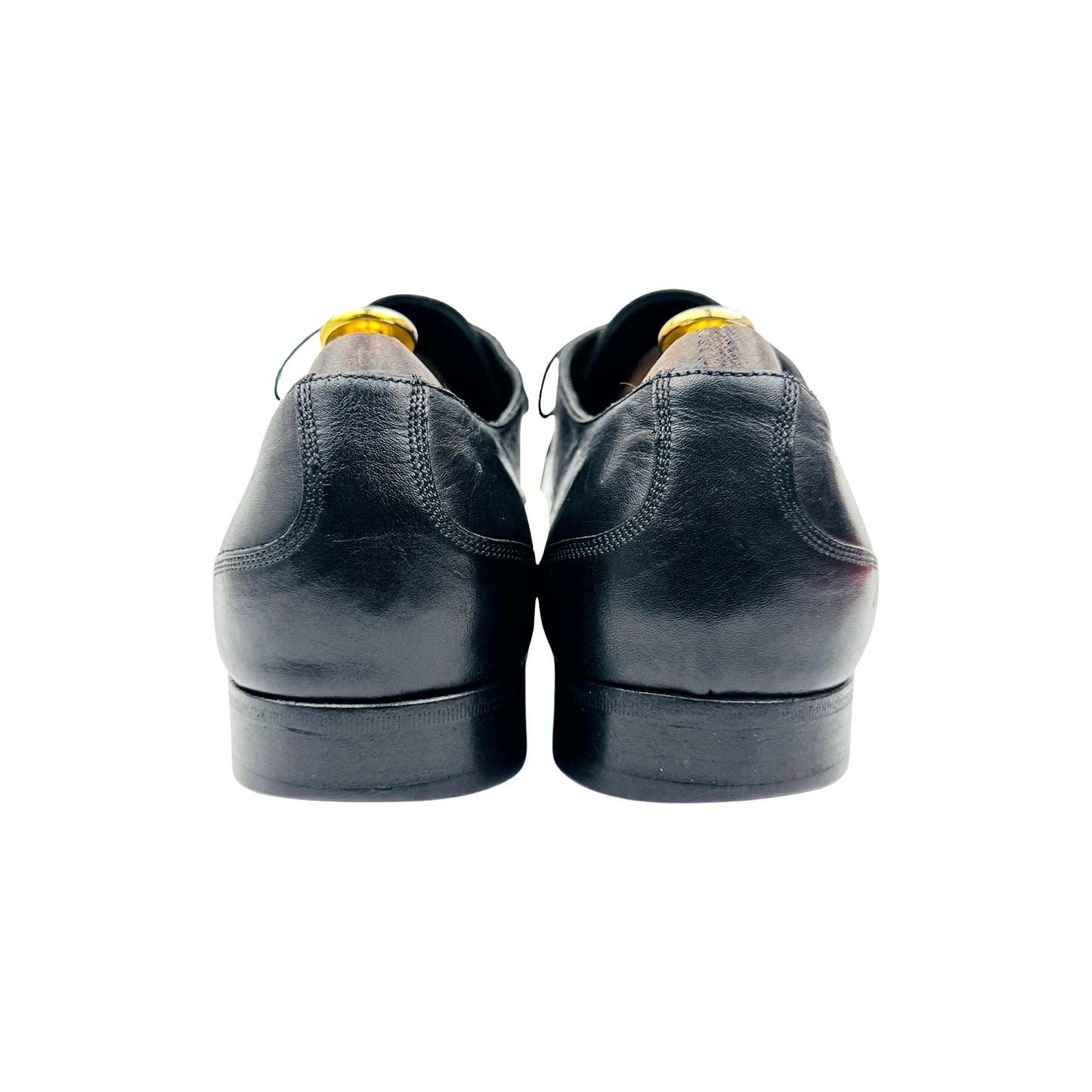 Versace Black Leather Lace-Up Oxfords (Size 43/43.5)