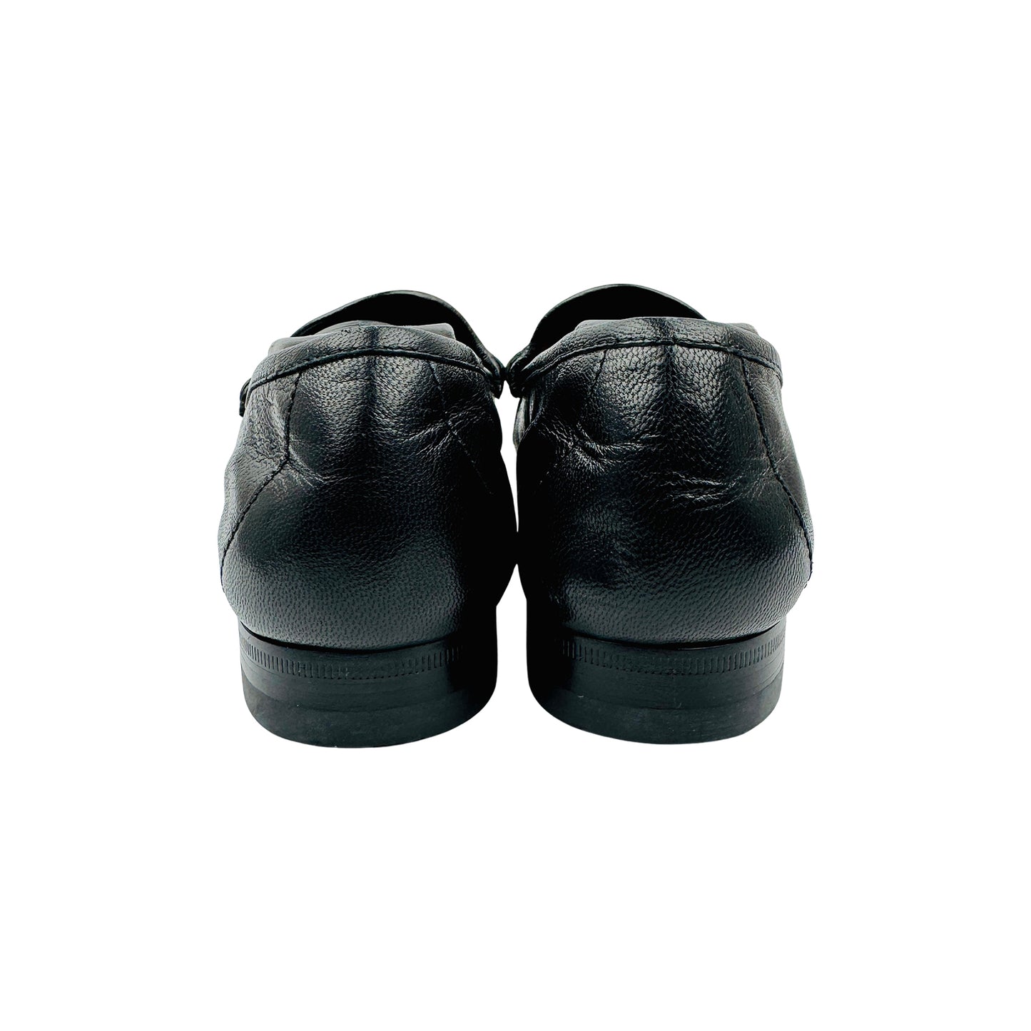 Gucci Black Leather Horsebit Loafers (Size 40/40.5)