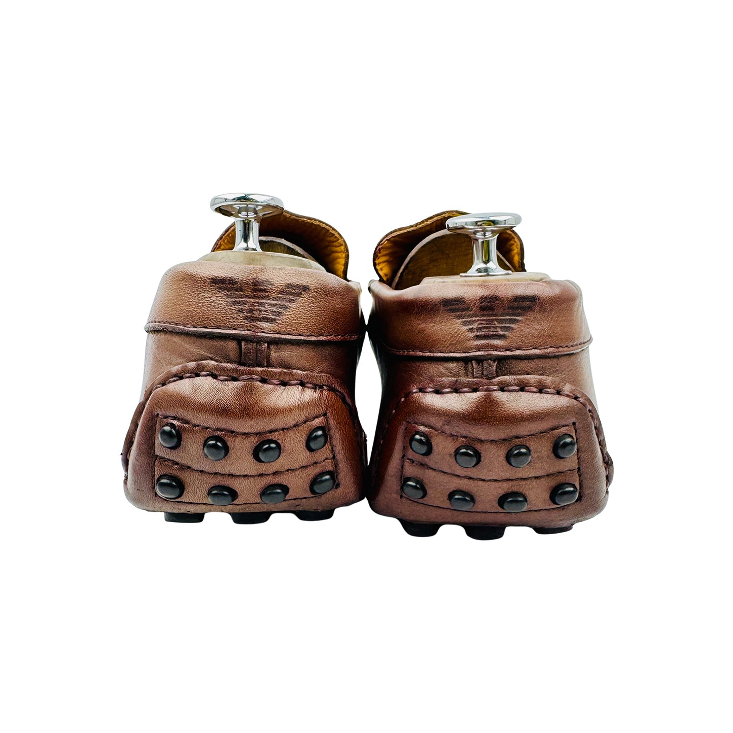 Emporio Armani Men's Brown Loafers (Size 44)