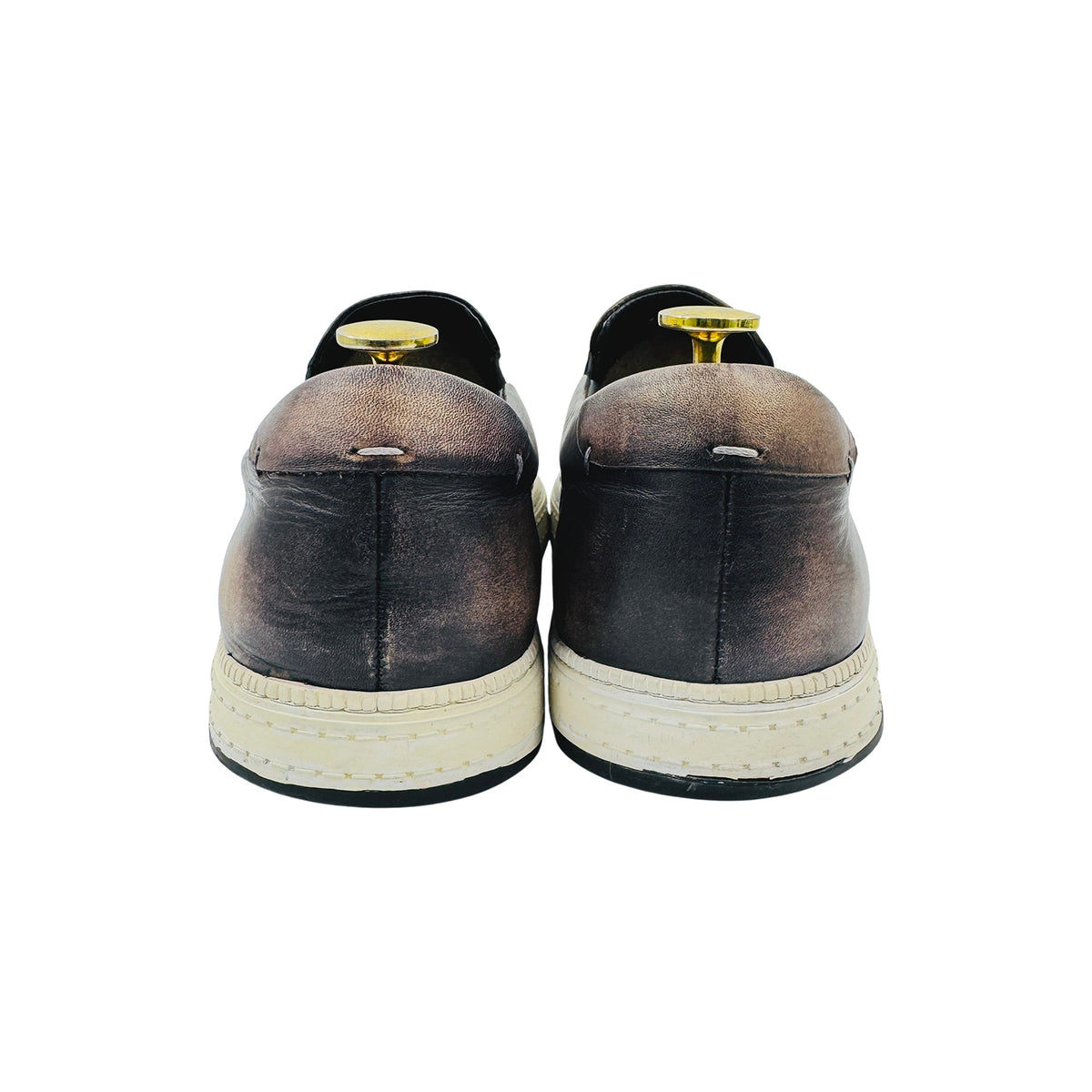 Berluti Men's Cacao Intenso Leather Shoes (Size 42.5)