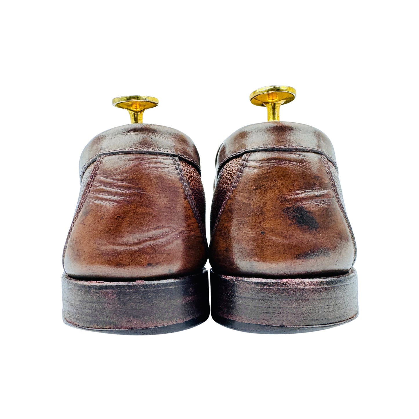 Louis Vuitton Major Brown Damier Loafers (Size 42.5)