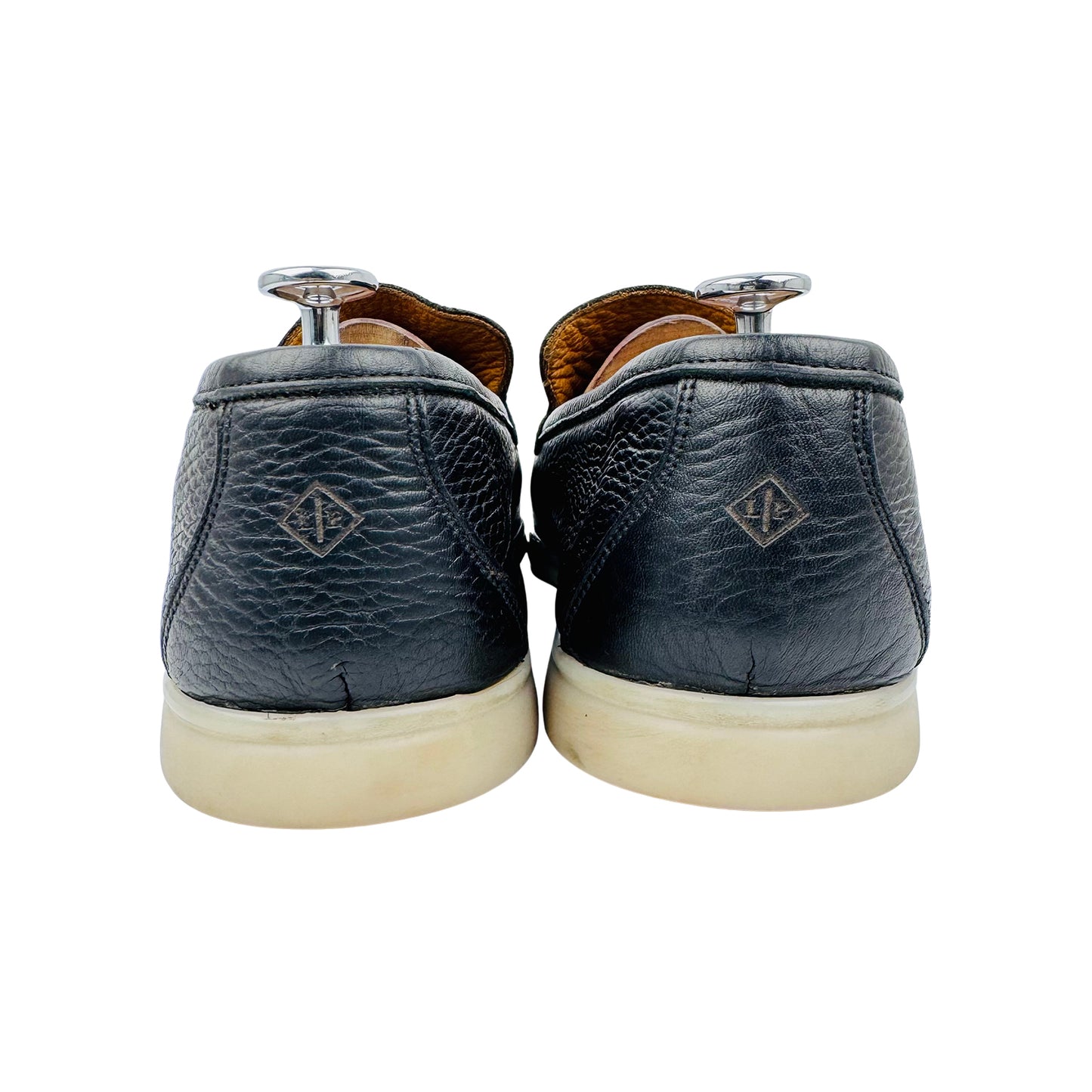 Loro Piana Men's Summer Walk Black Loafers (Size 44/44.5)