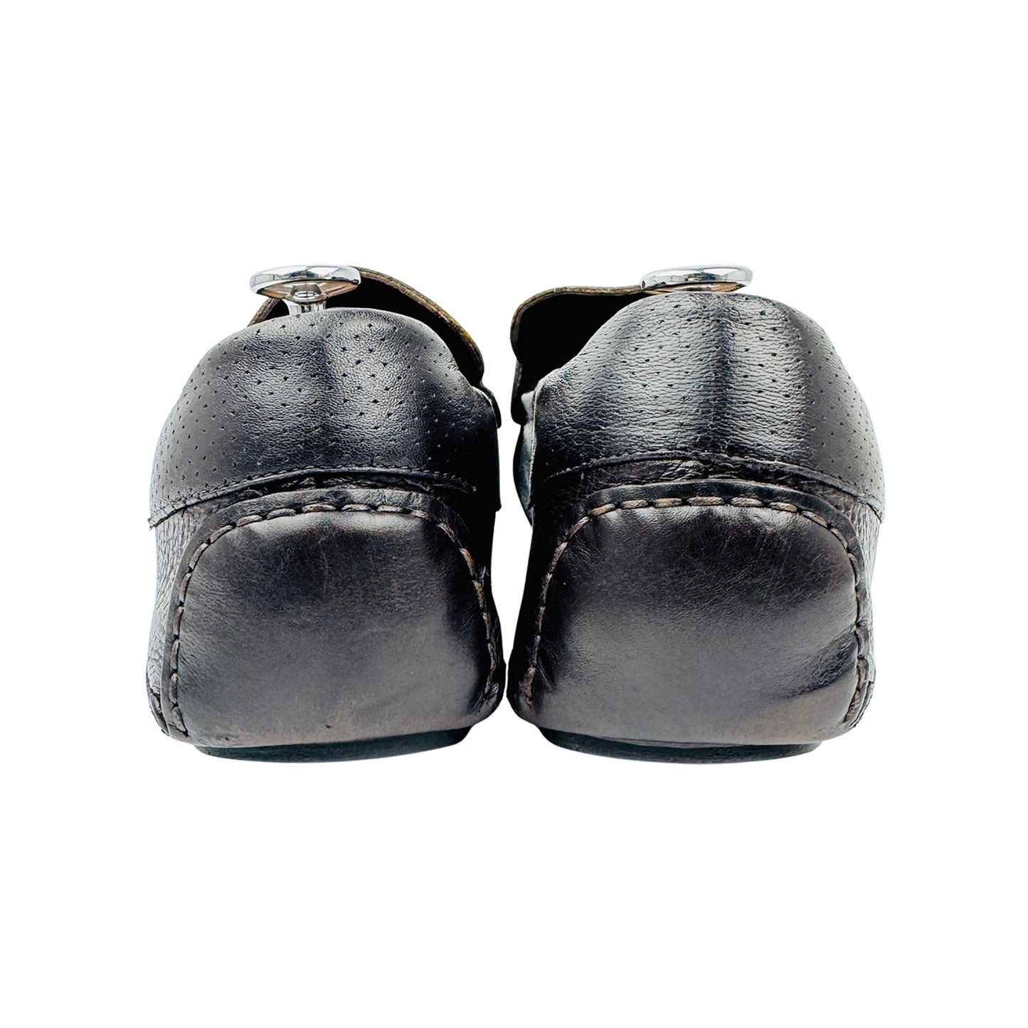 Gucci Men's Brown Leather Loafers (Size 44/44.5)