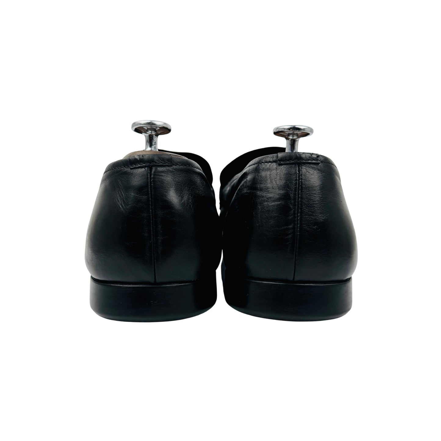 Prada Men's Black Leather Italian Loafers (Size 46)