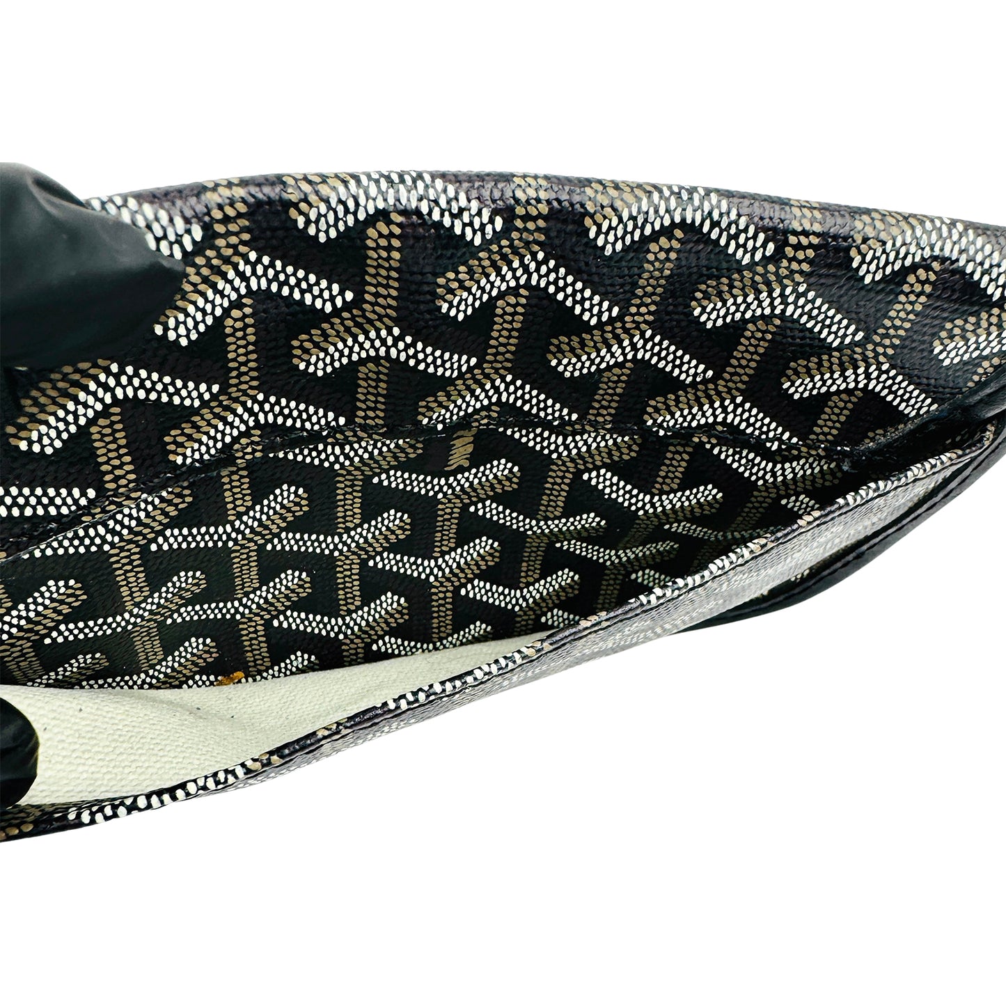 Goyard Saint Louis Goyardine Black Pouch
