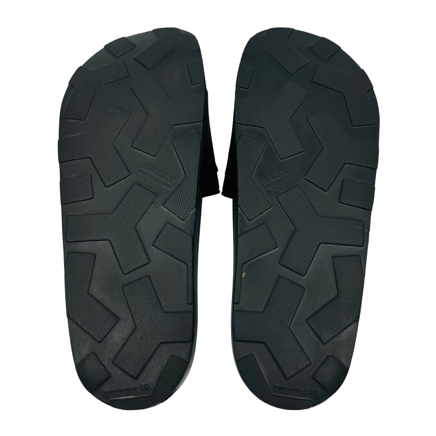 Bally Men's Slaim Black Slides (Size 44)