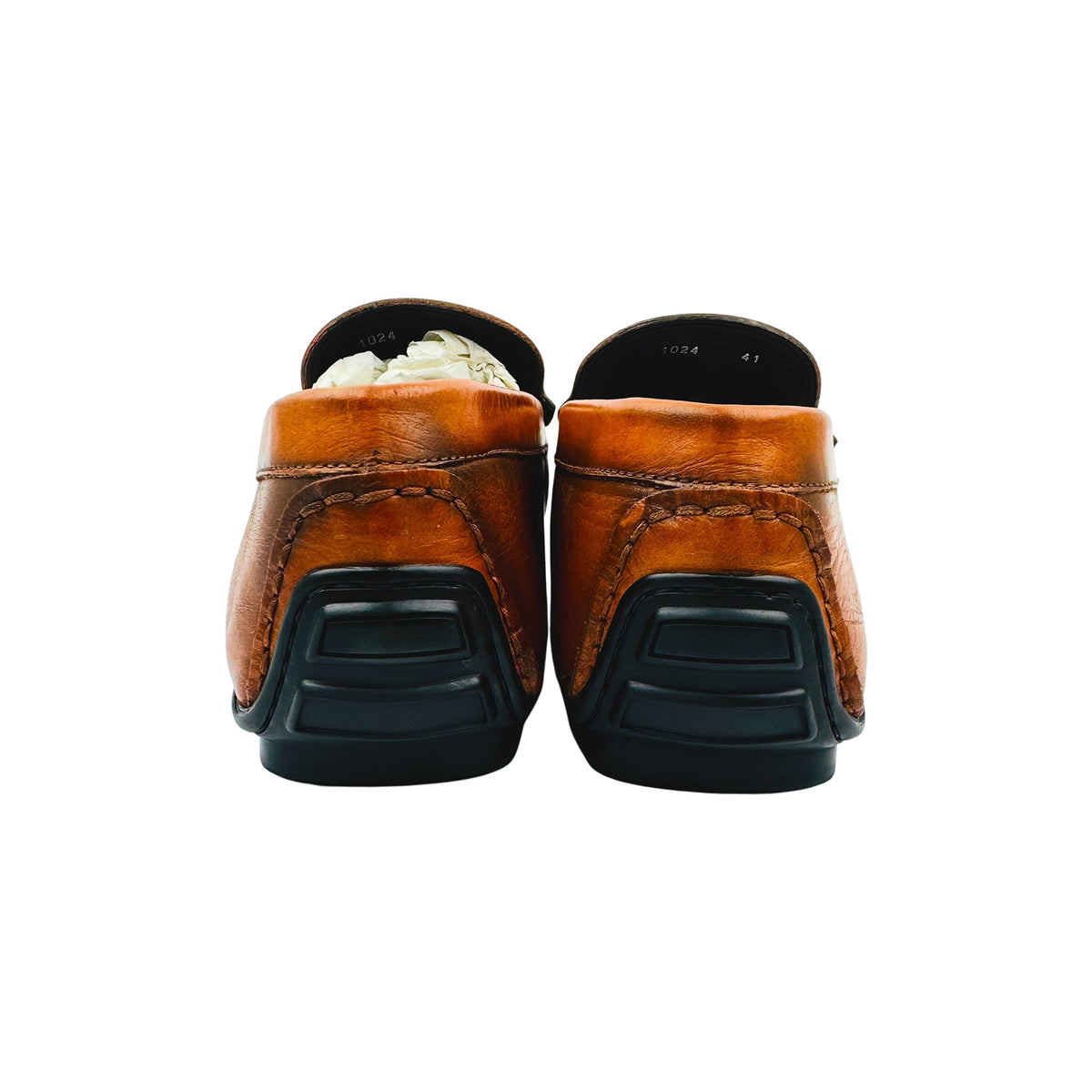 Roberto Cavalli Brown Leather Driving Loafers (Size 42)