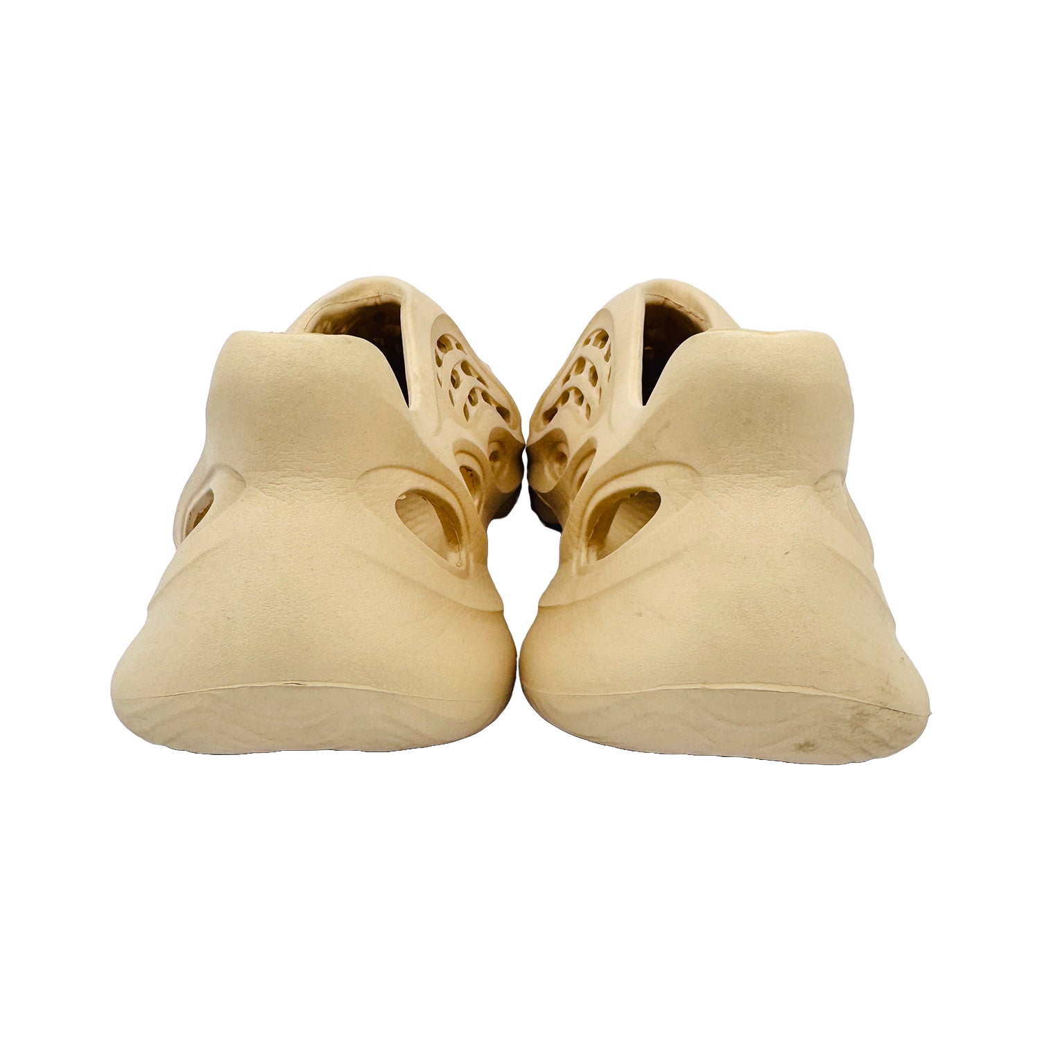 Back Side image of Adidas Yeezy Foam Runner Desert Sand Clogs (Size 42) - GV6843