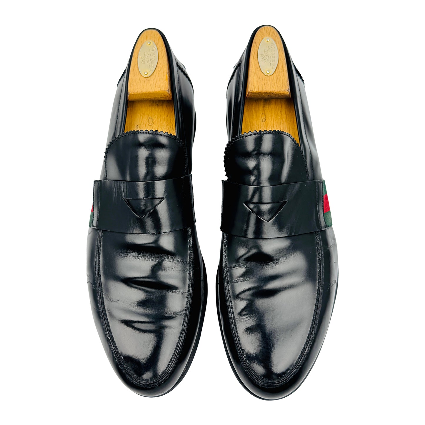 Gucci Men's Black Penny Strap Loafers (Size 43.5) - 233488