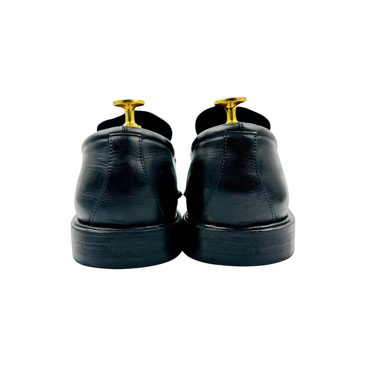 Salvatore Ferragamo Men's Black Leather Loafers (Size 45)