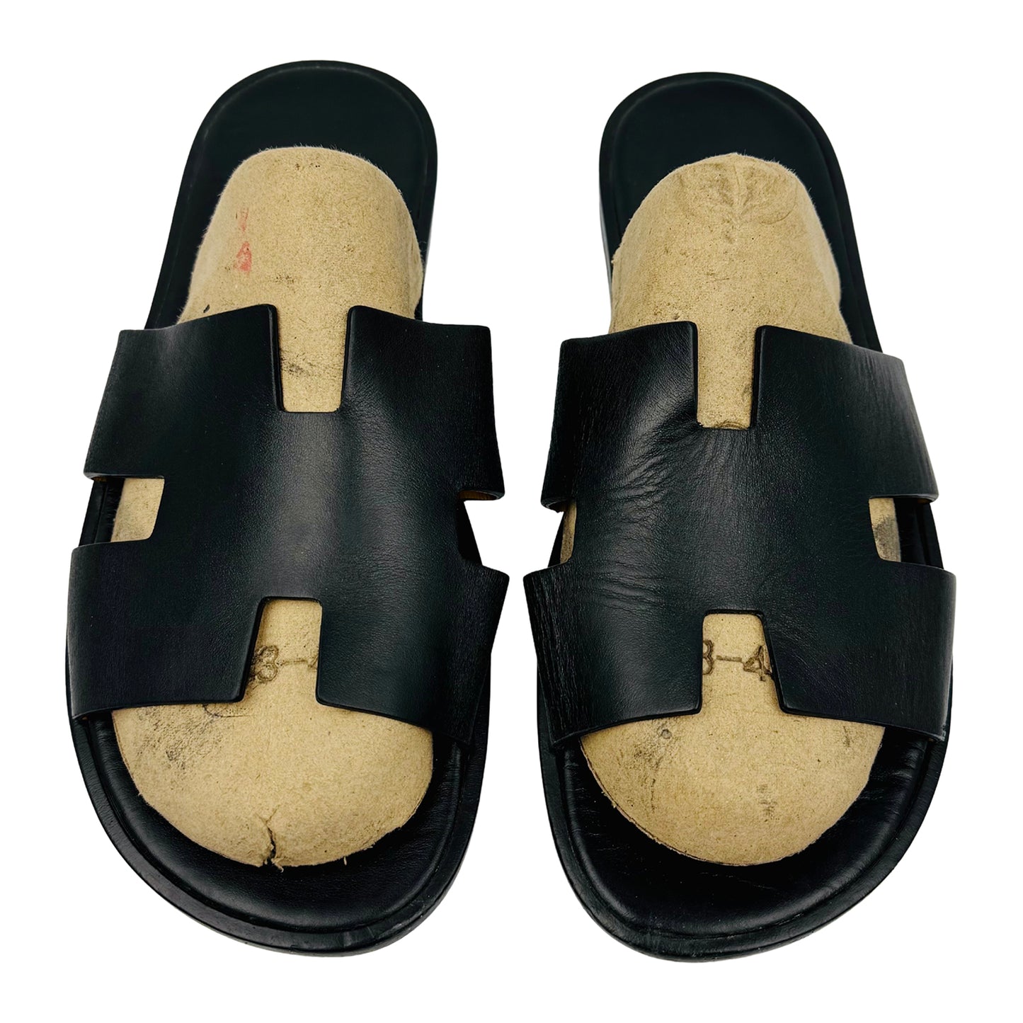 Hermès Izmir Black Sandal Slippers (Size 45/46)
