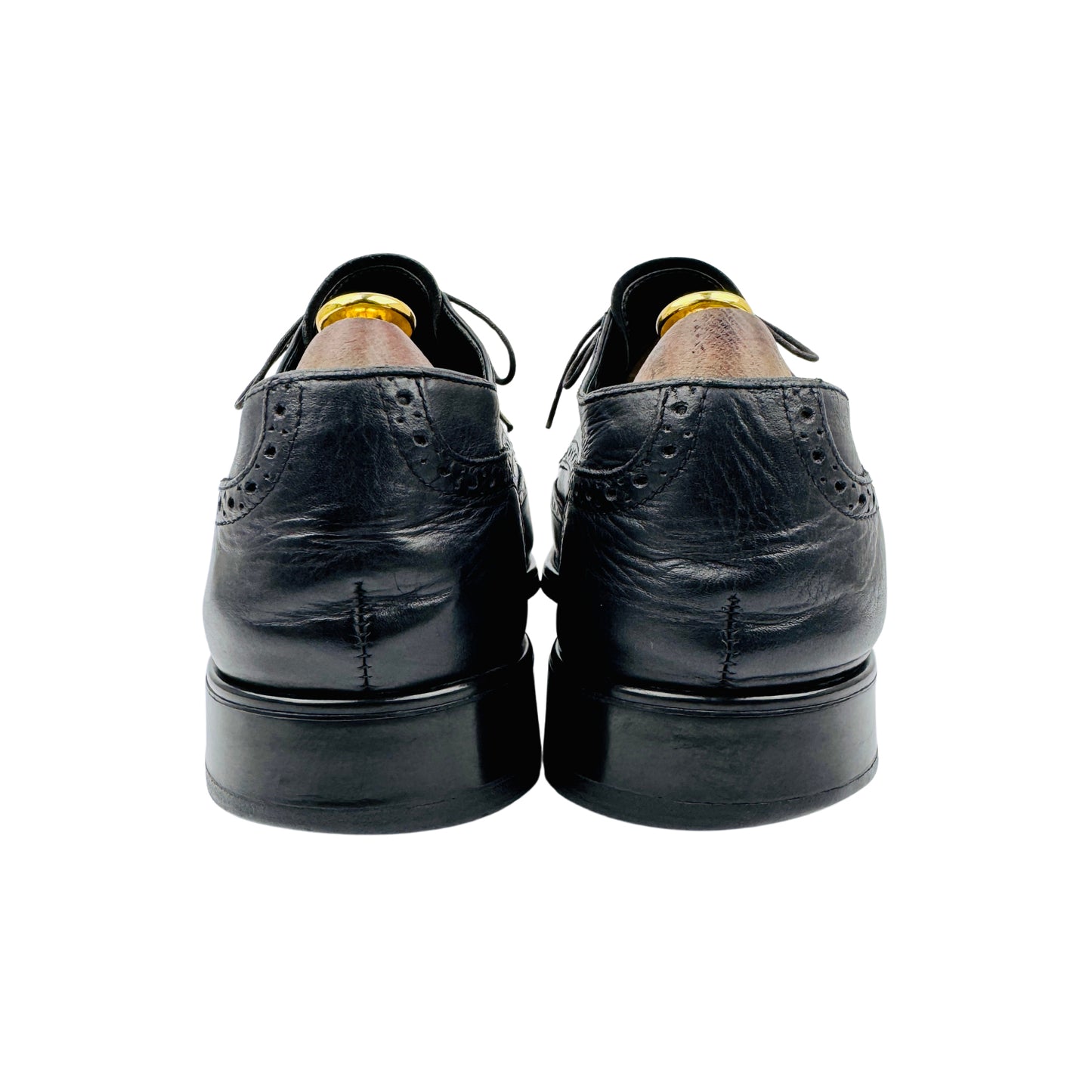 Tod’s Men's Black Wingtip Brogue Shoes (Size 44)