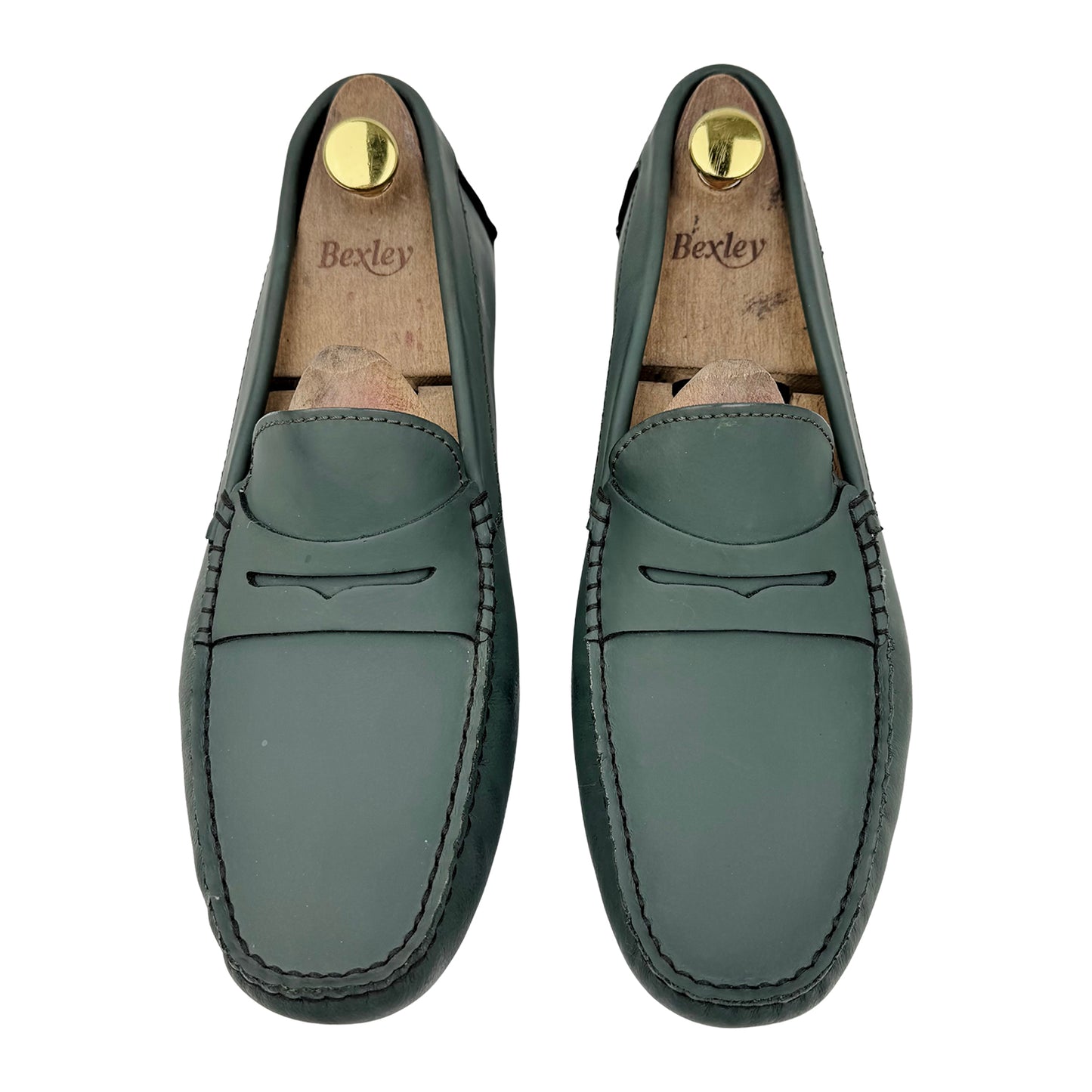 Calibre Men's Dark Green Driving Loafers (Size 42)