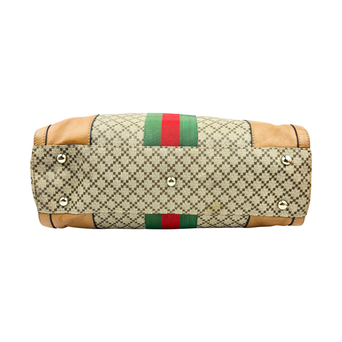 Gucci GG Supreme Web Diamante Weekender Bag