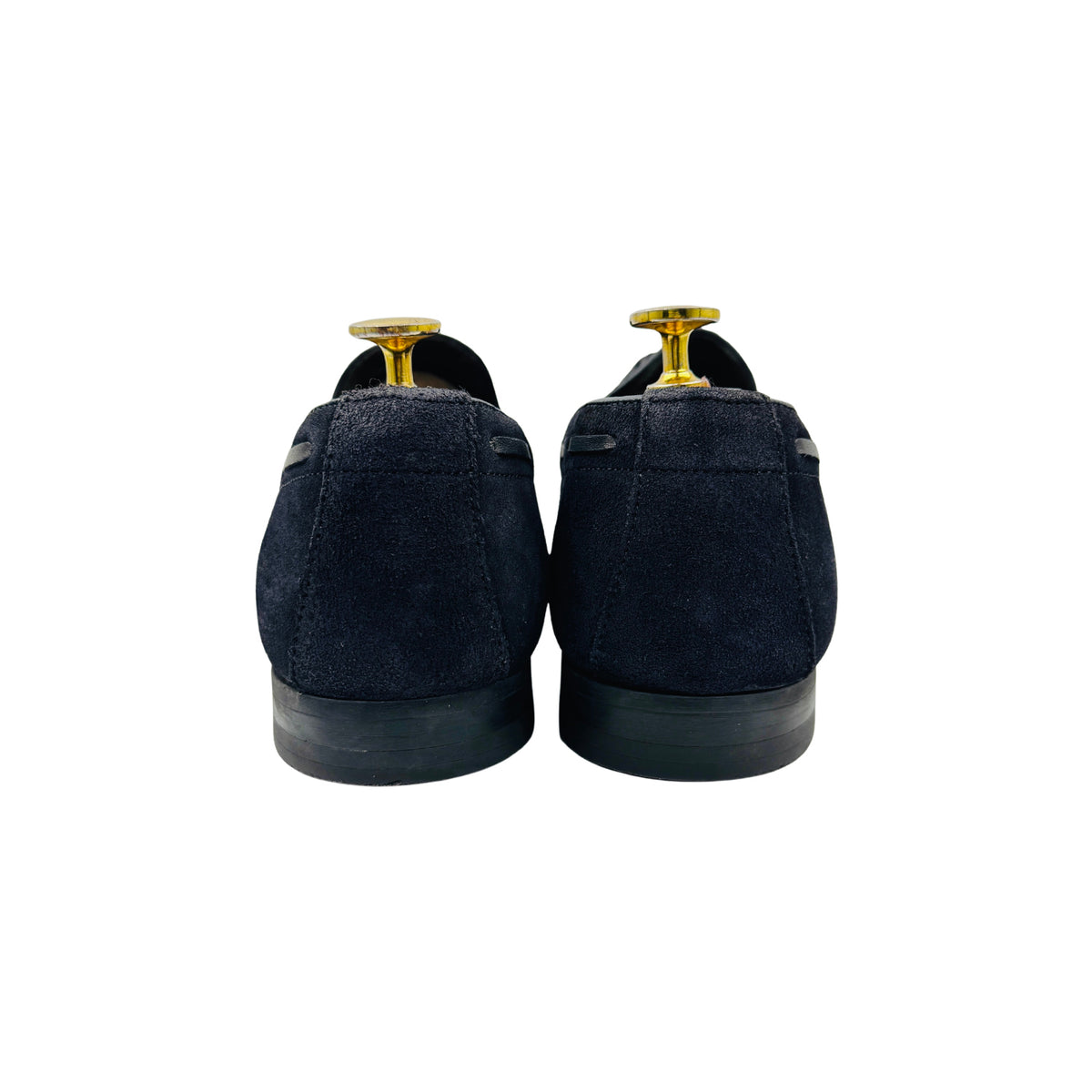 Zara Dark Navy Suede Tassel Loafers (Size 43)