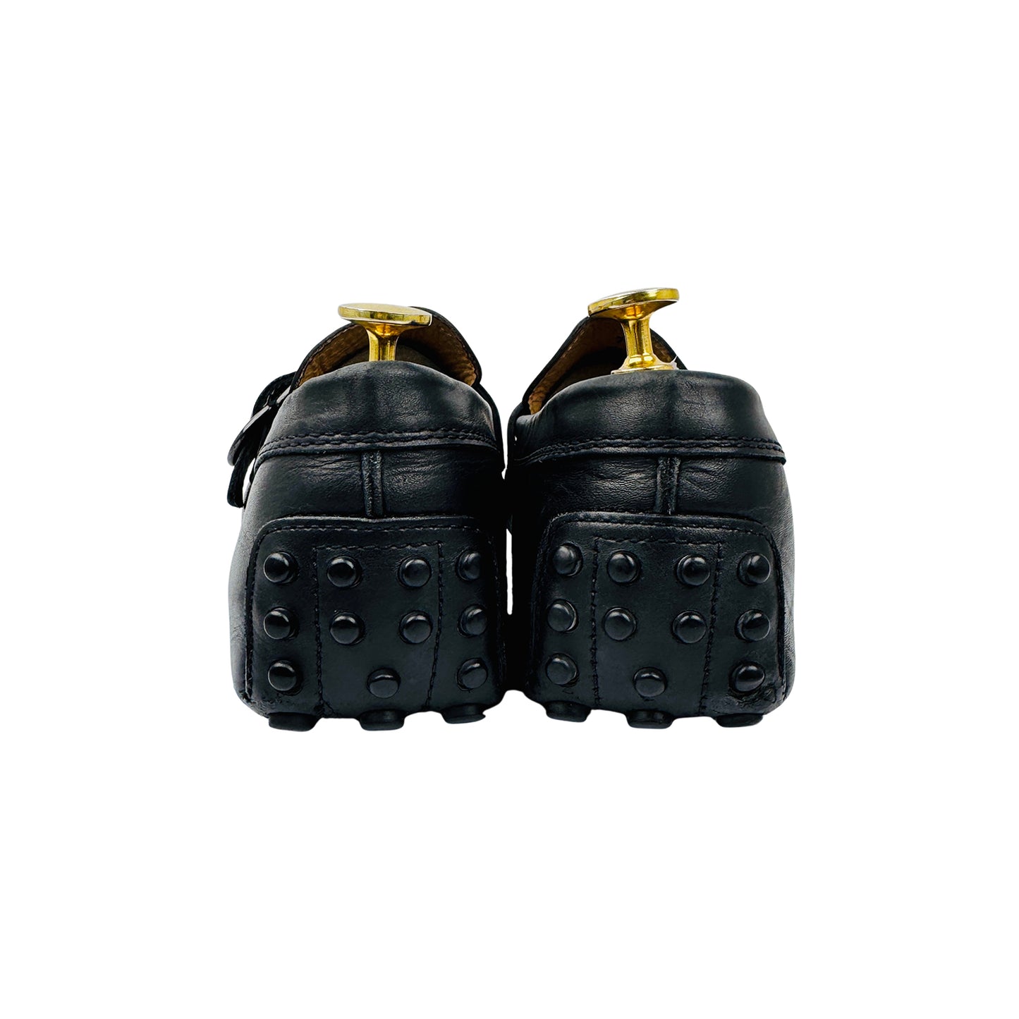 Tod’s Men's Black Leather Driving Loafers (Size 42)