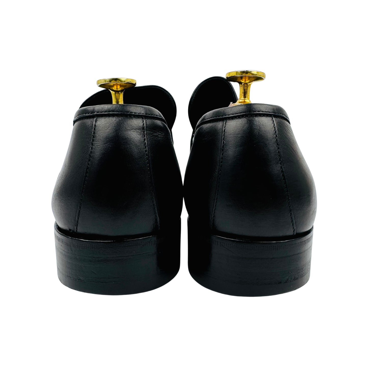 Gucci Men's Black Horsebit Loafers (Size 43/43.5) - 114418