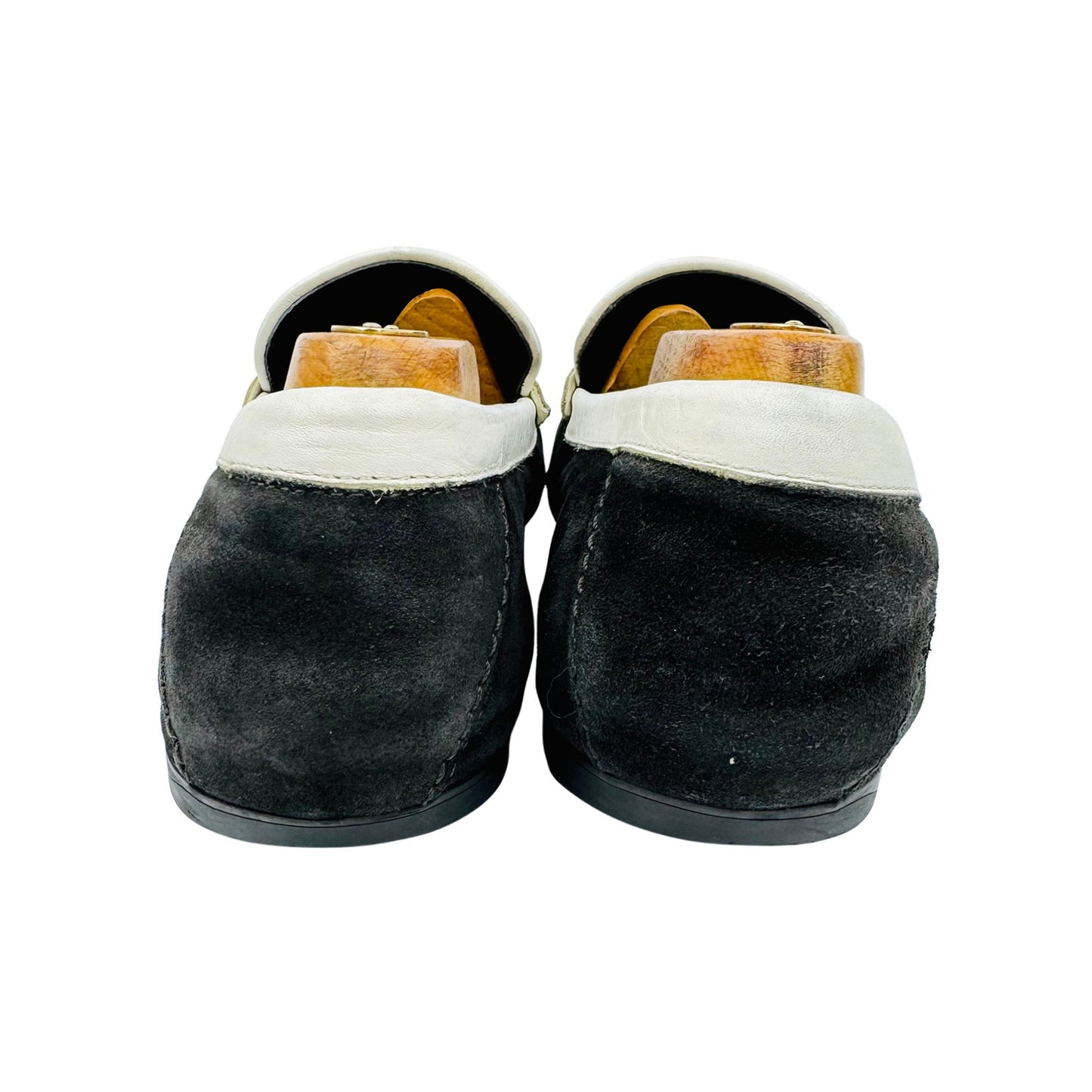 Versace Couture Black White Embroidered Loafers (Size 43)