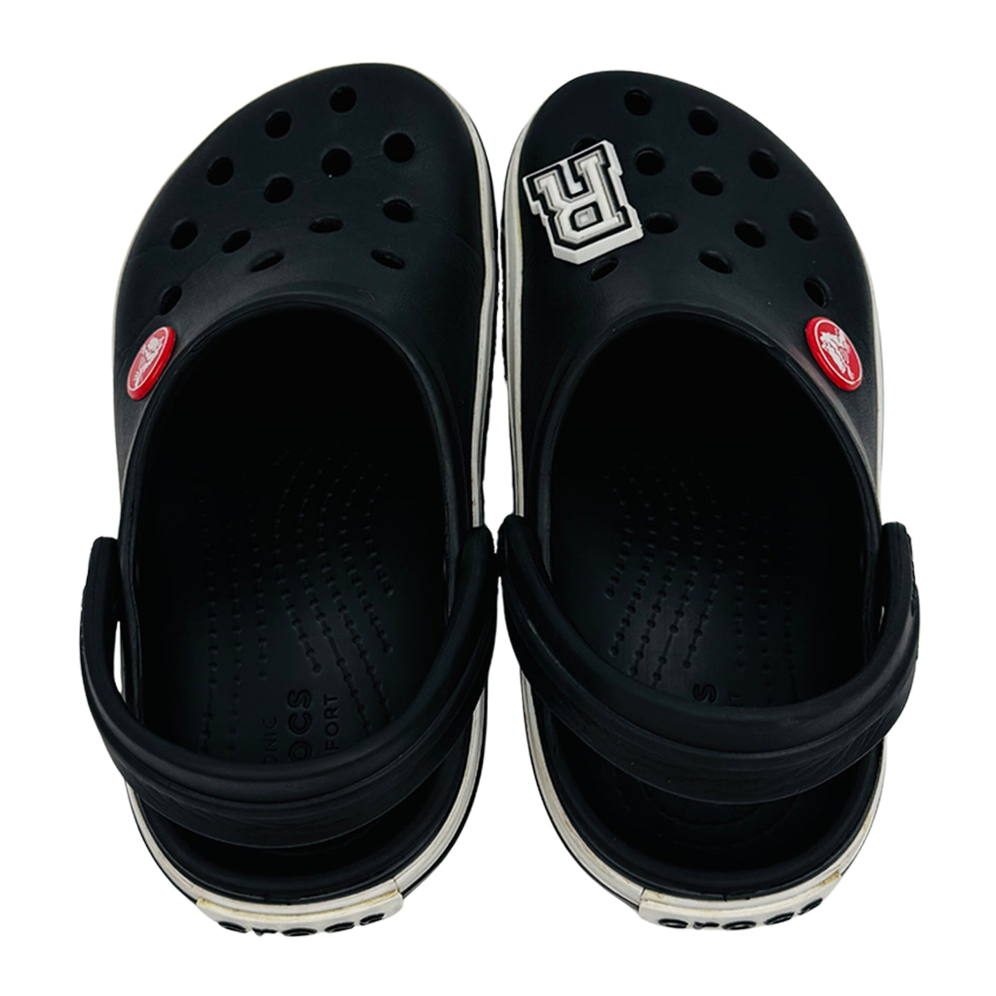 Crocs Kid's Crocband Black Clogs (Size 27/28)