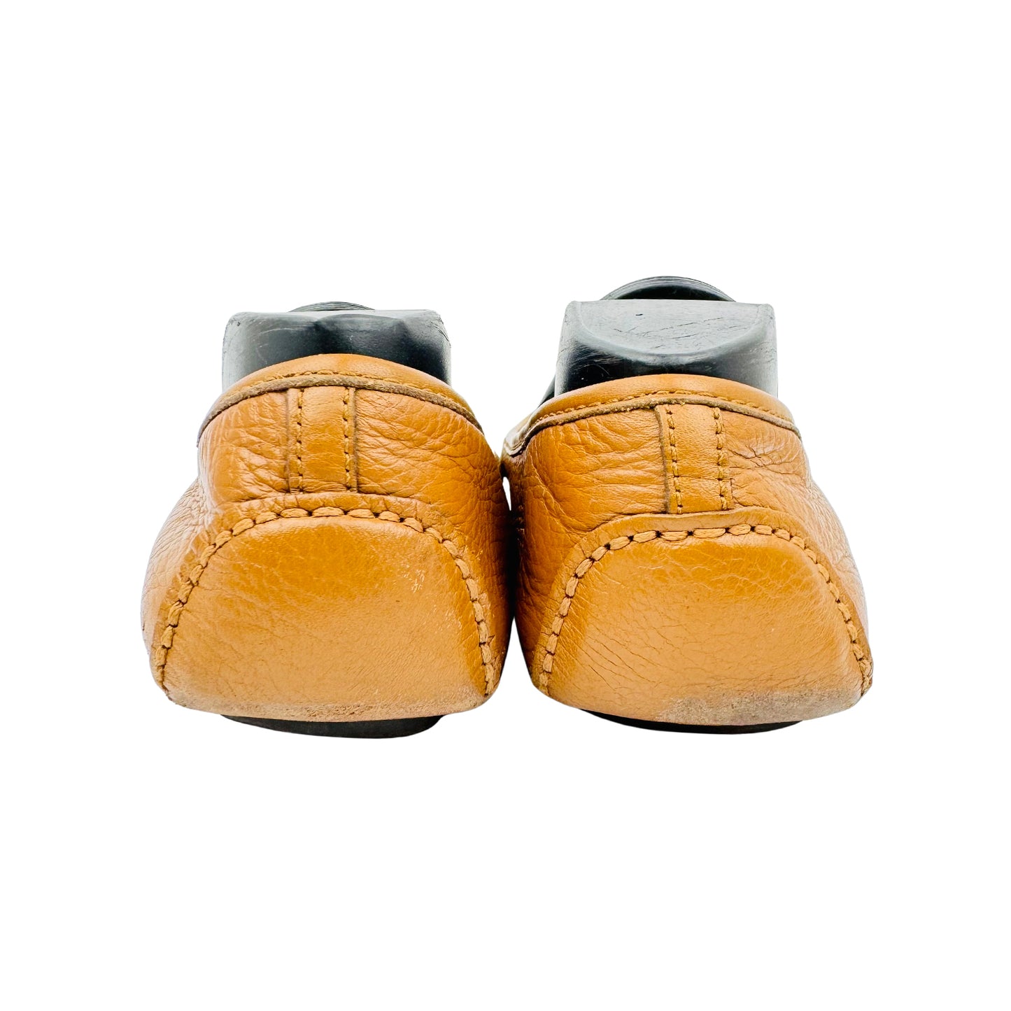 Michael Kors Fulton Brown Leather Moc Flats (Size 40)