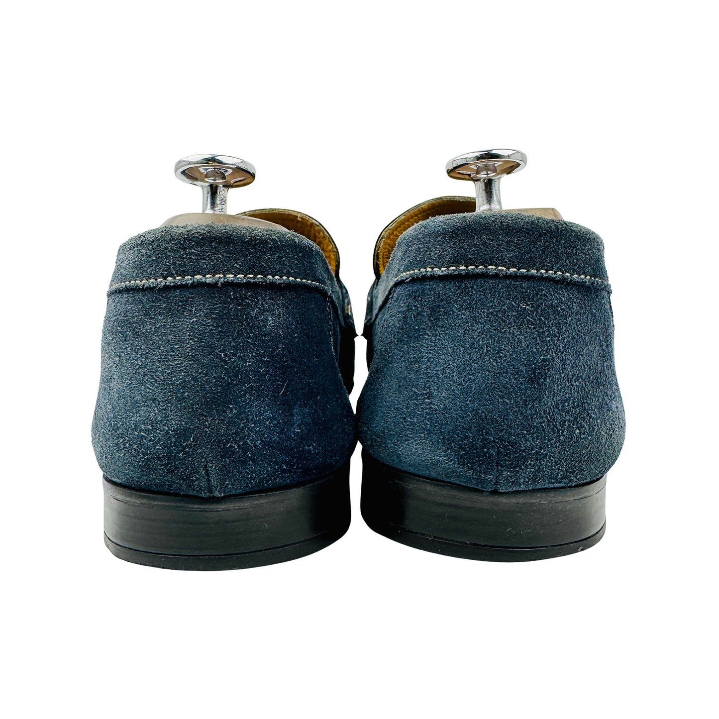 Magnanni Men's Navy Blue Horsebit Loafers (Size 44/44.5)