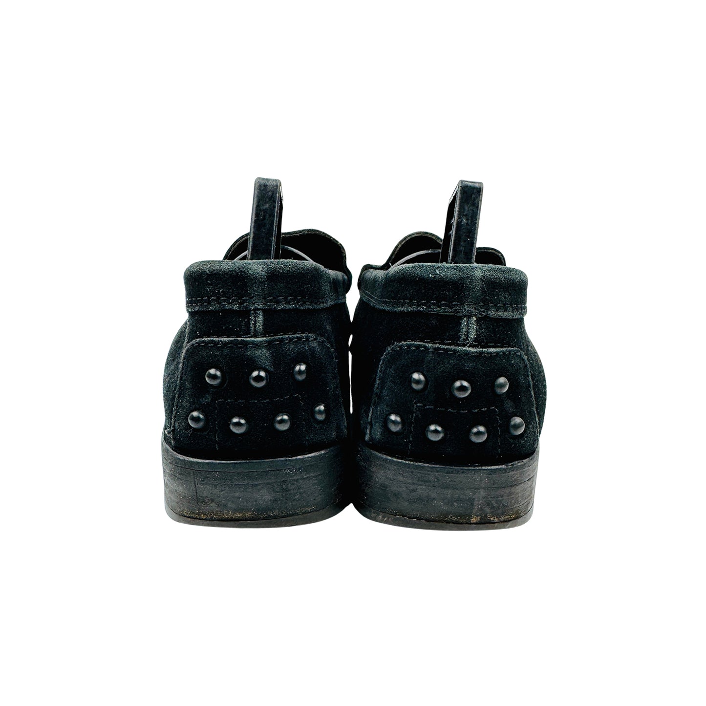 Tod's Black Suede Heeled Loafers (Size 36.5)
