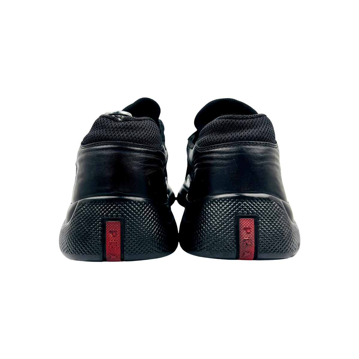 Prada America’s Cup Black Leather Sneakers (Size 46) - 4E3400