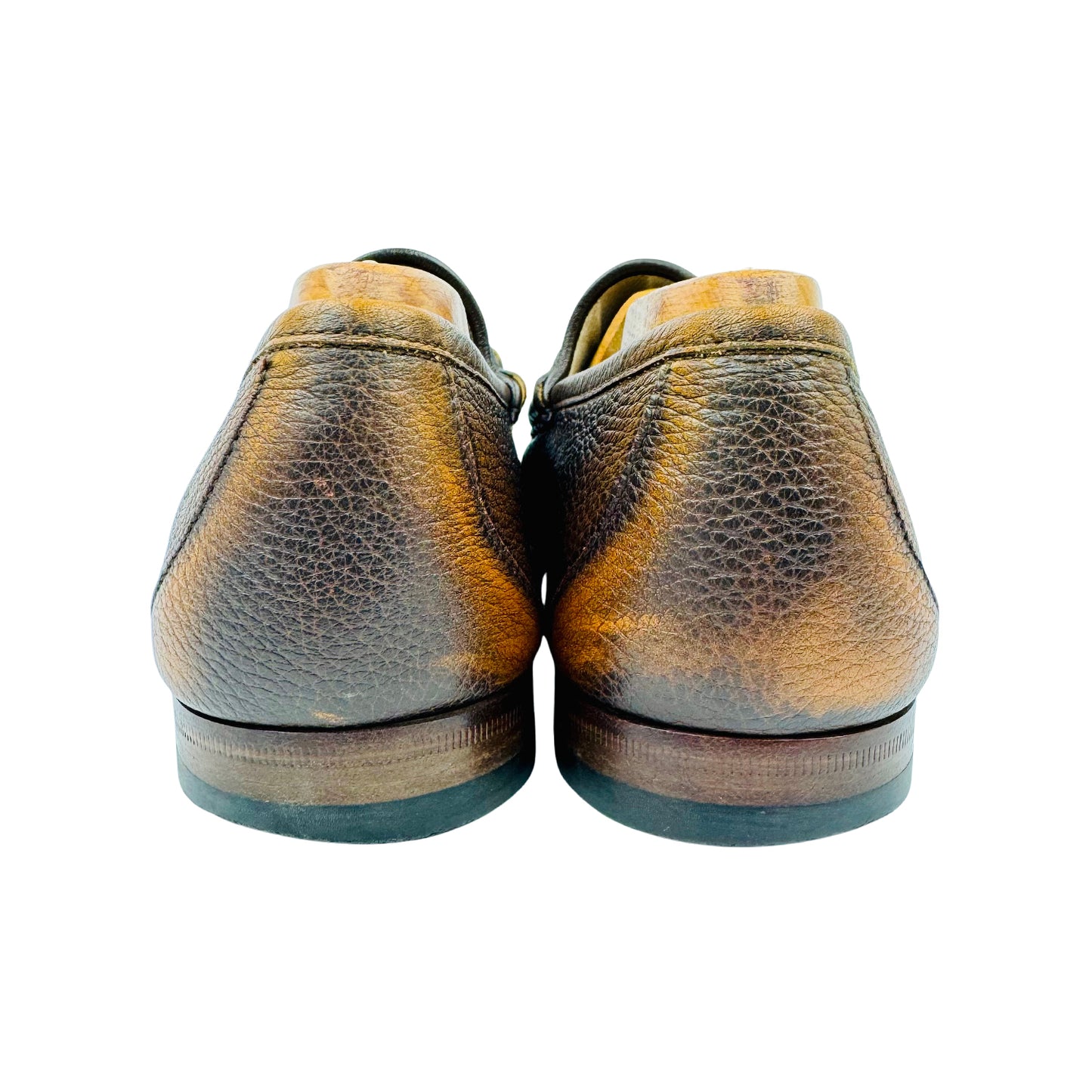 Gucci Men's Two-Tone Brown Loafers (Size 43.5)