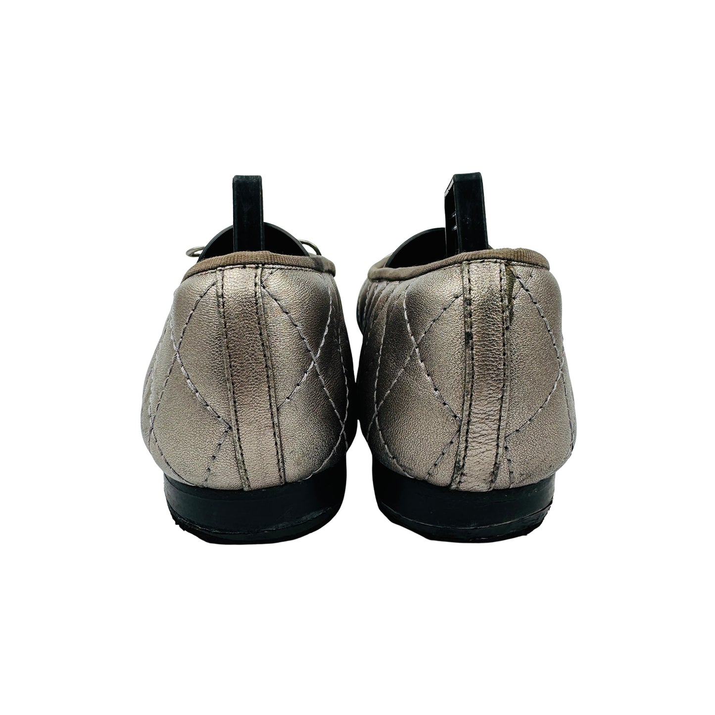 Chanel Quilted Ballet Flats (Size 37) - G028199