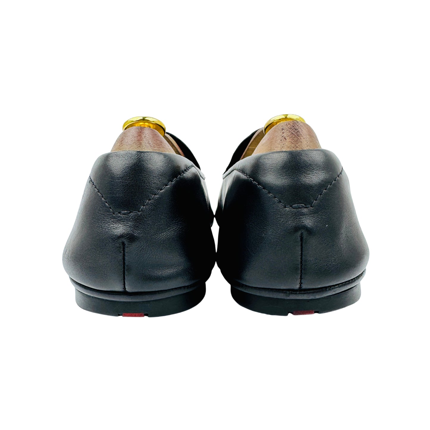 Prada Men's Black Leather Italian Loafers (Size 42.5)