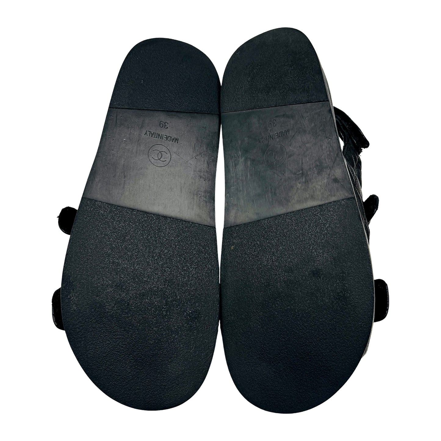 Chanel Quilted CC Velcro 'Dad' Sandals (Size 39)