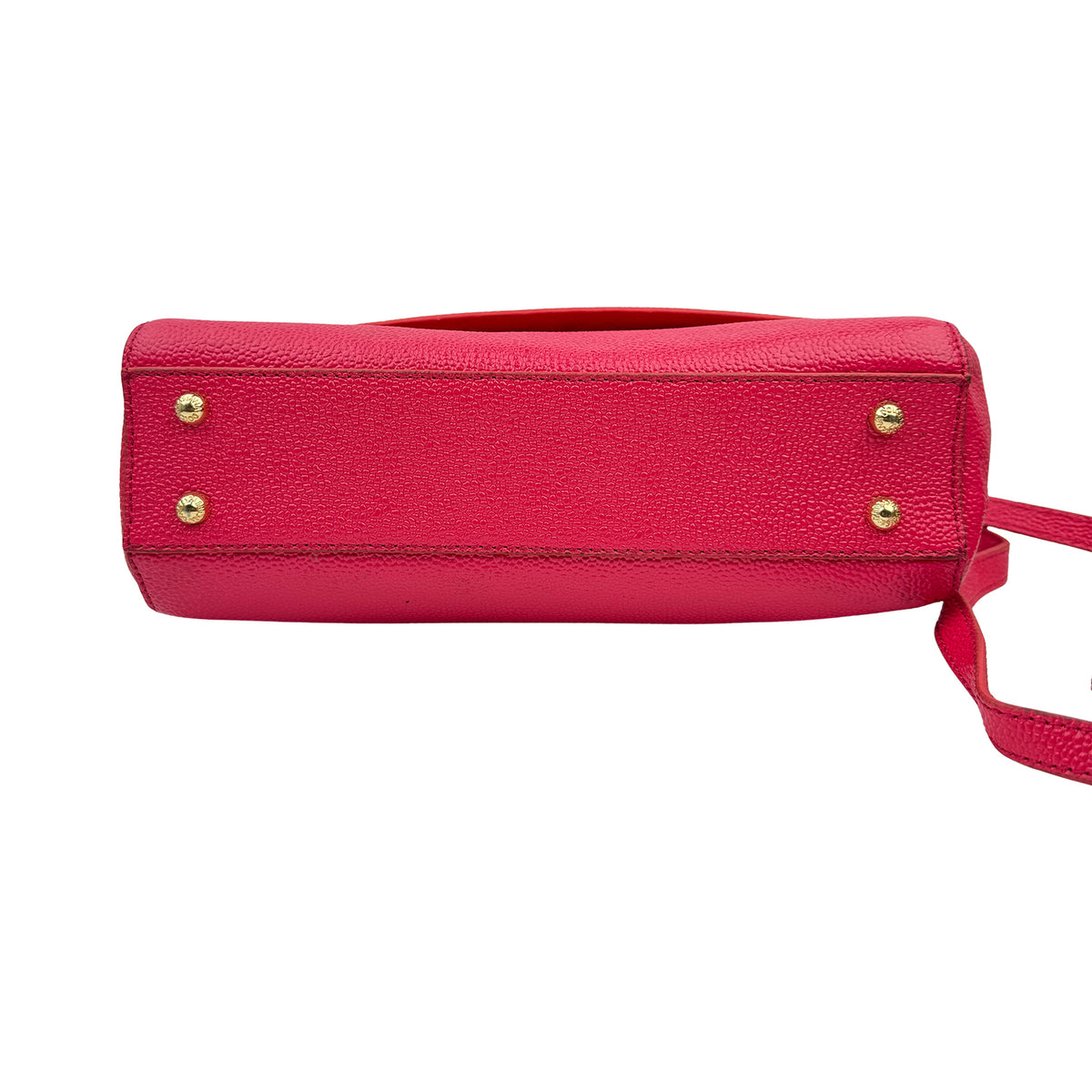 Dolce & Gabbana Sicily 'Fuchsia Pink' Leather Handbag
