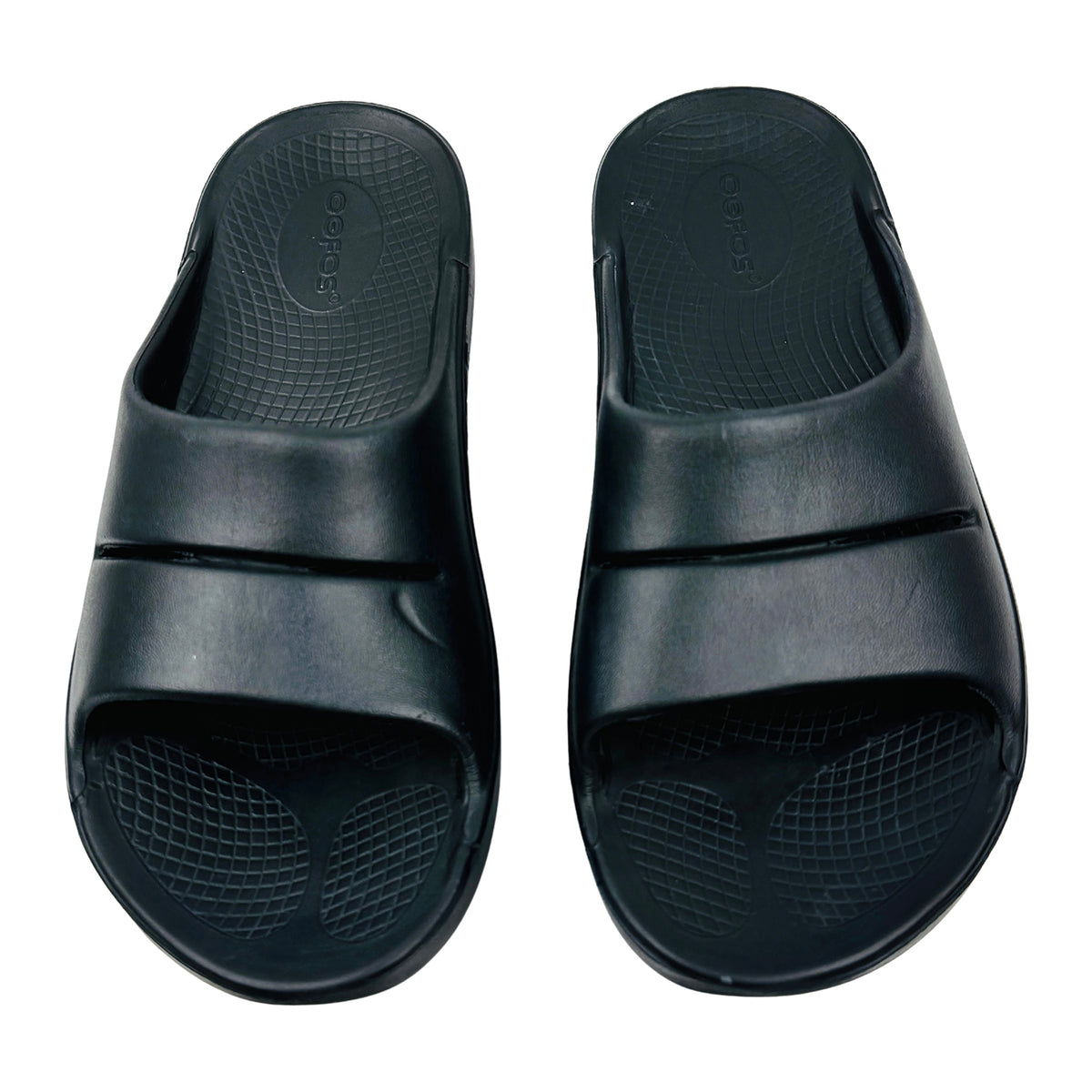 Oofos OOahh Black Slides (Size 39) - 1100BLK