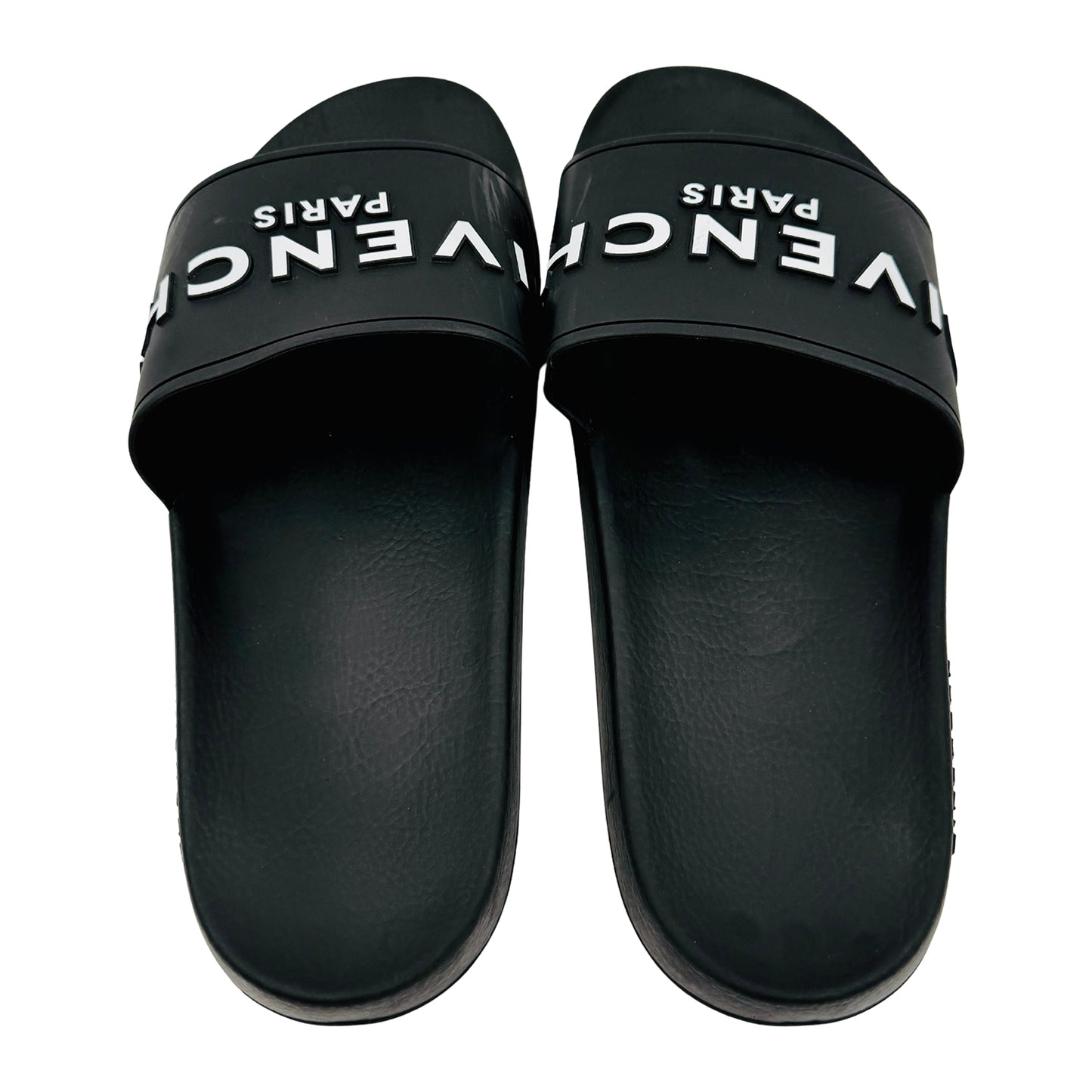 Givenchy Men's Black Monogram Slides (Size 42)